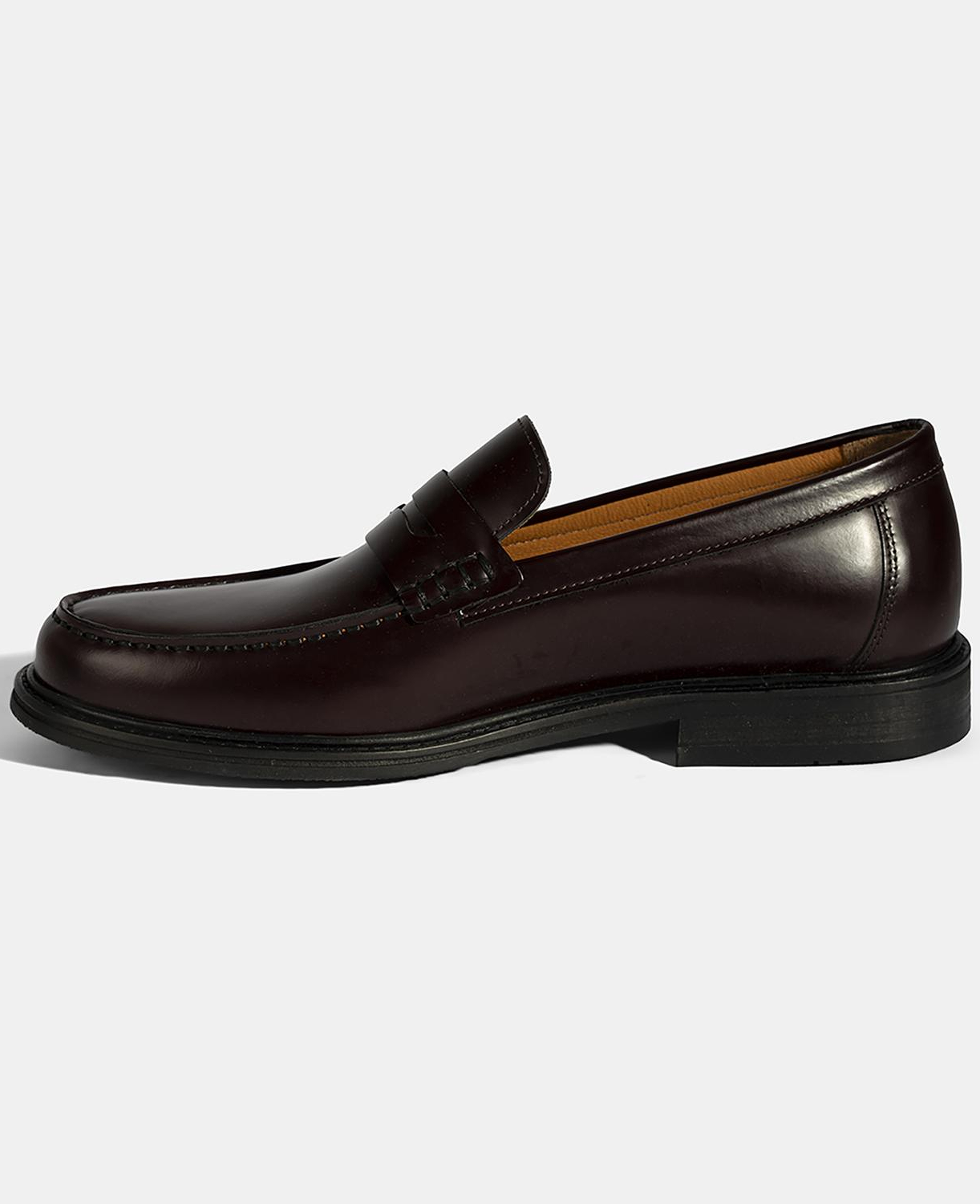 Erkek Bordo Deri Loafer