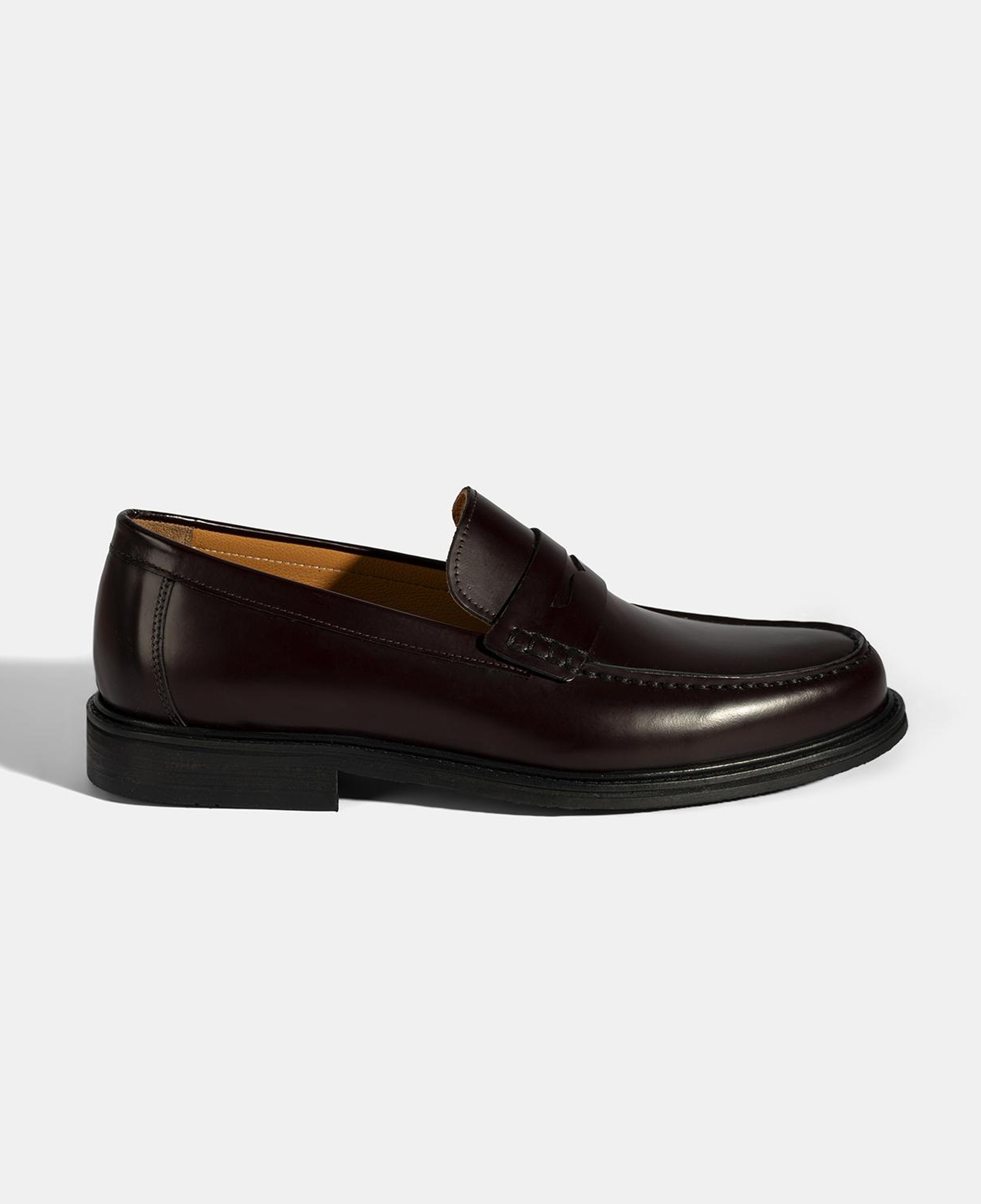Erkek Bordo Deri Loafer