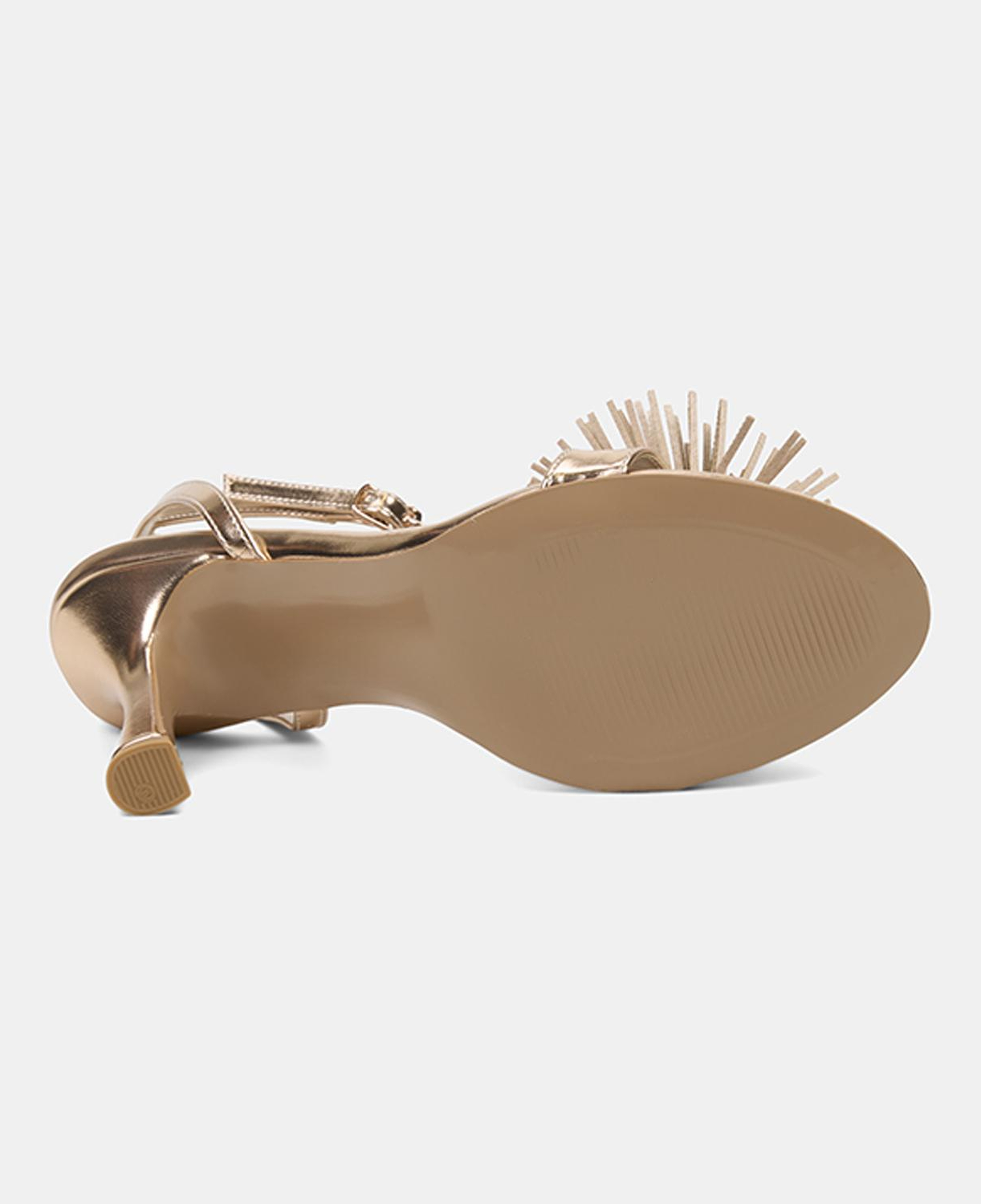 Kadın Rose Taşlı Ayarlanabilir Tokalı İnce Topuklu Abiye Sandalet