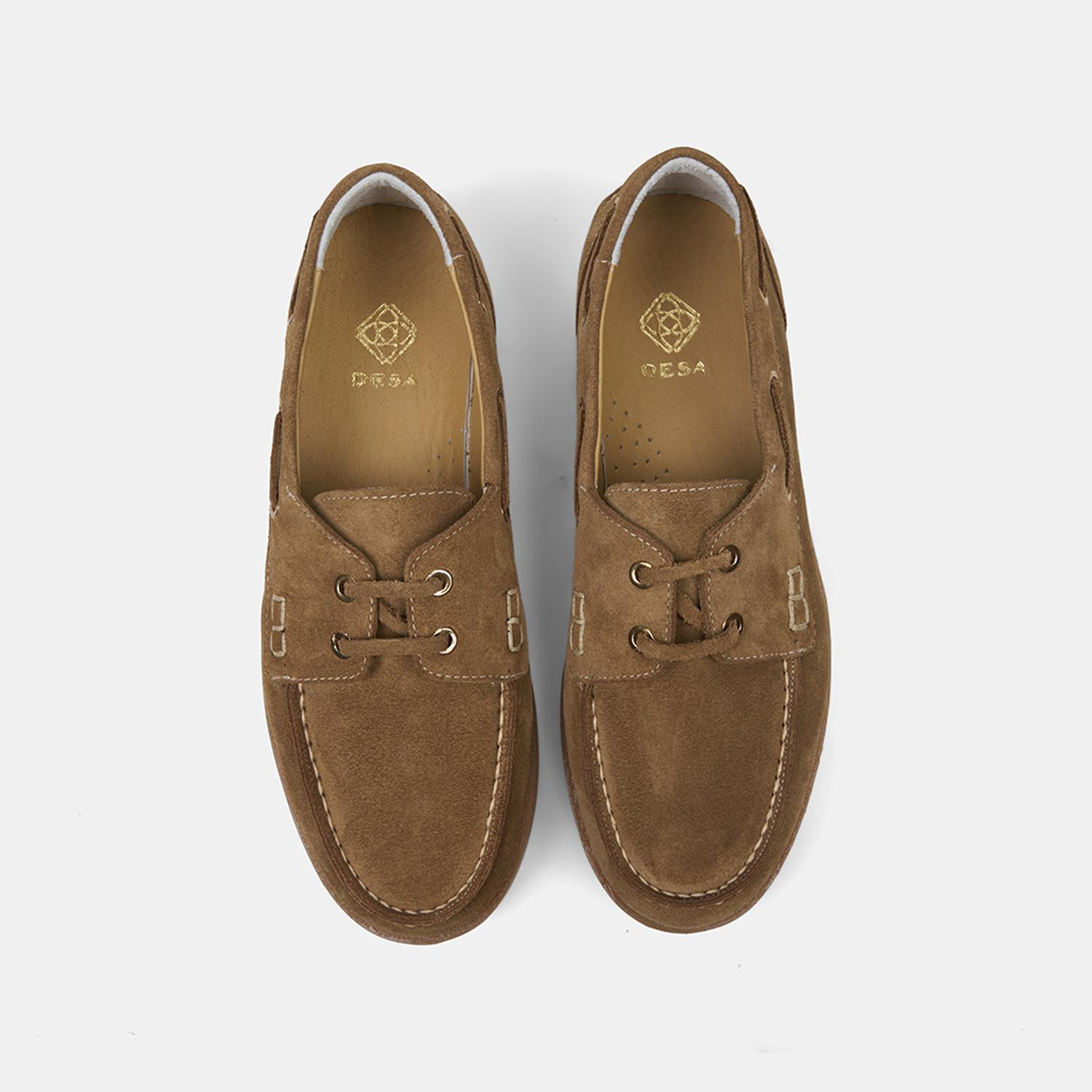 Kadın Taba Bağcık Detaylı Süet Deri Loafer