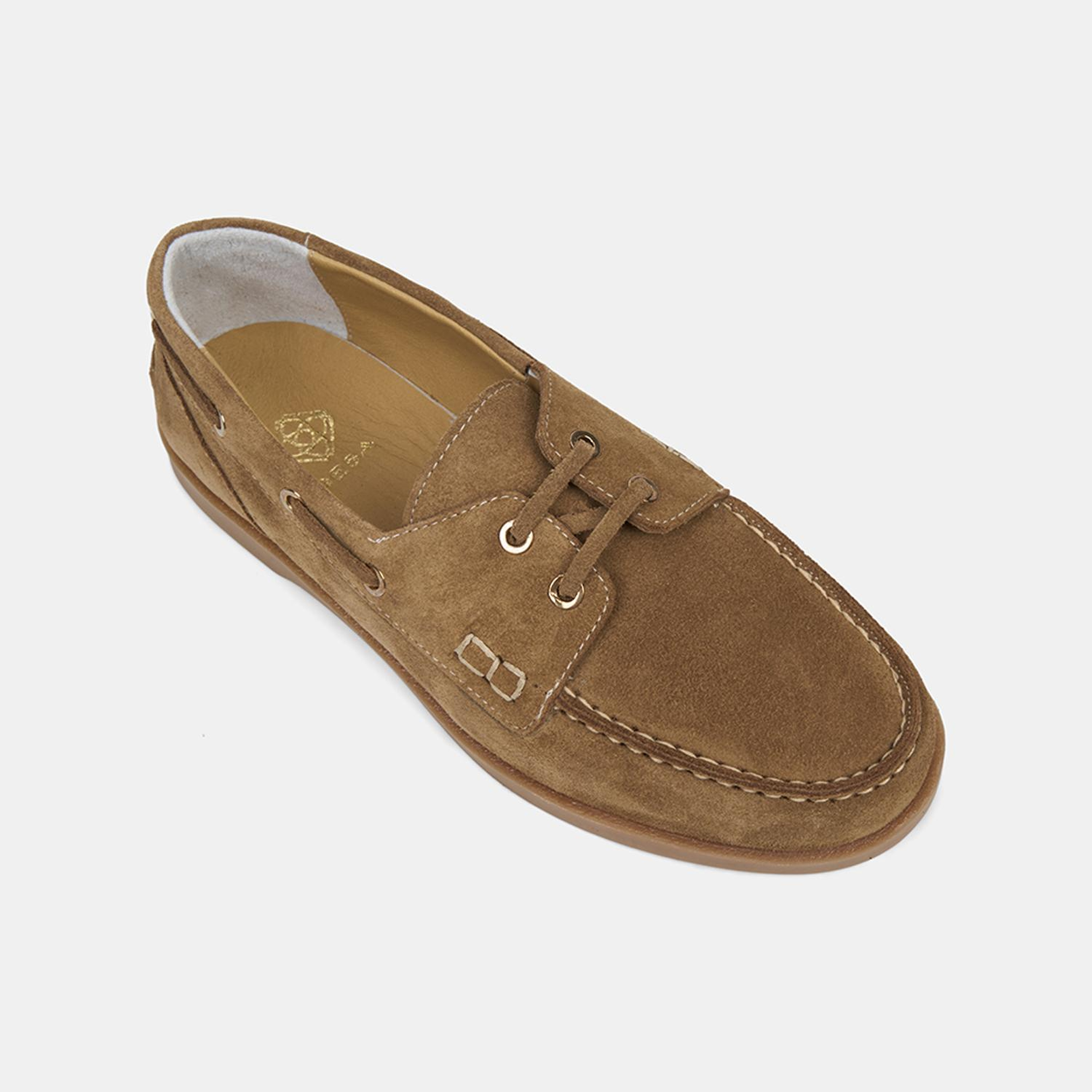 Kadın Taba Bağcık Detaylı Süet Deri Loafer