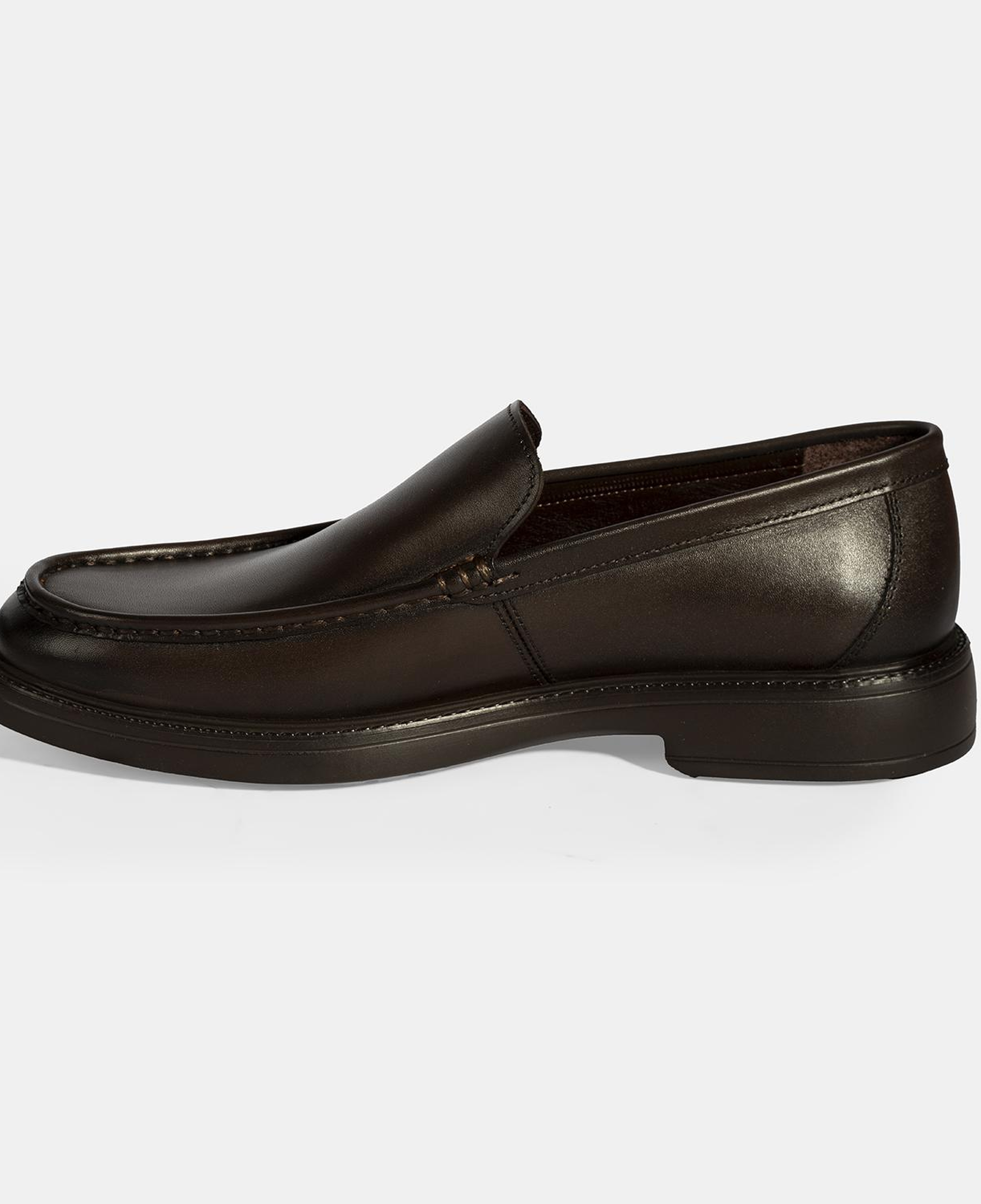 Erkek Kahve Deri Loafer