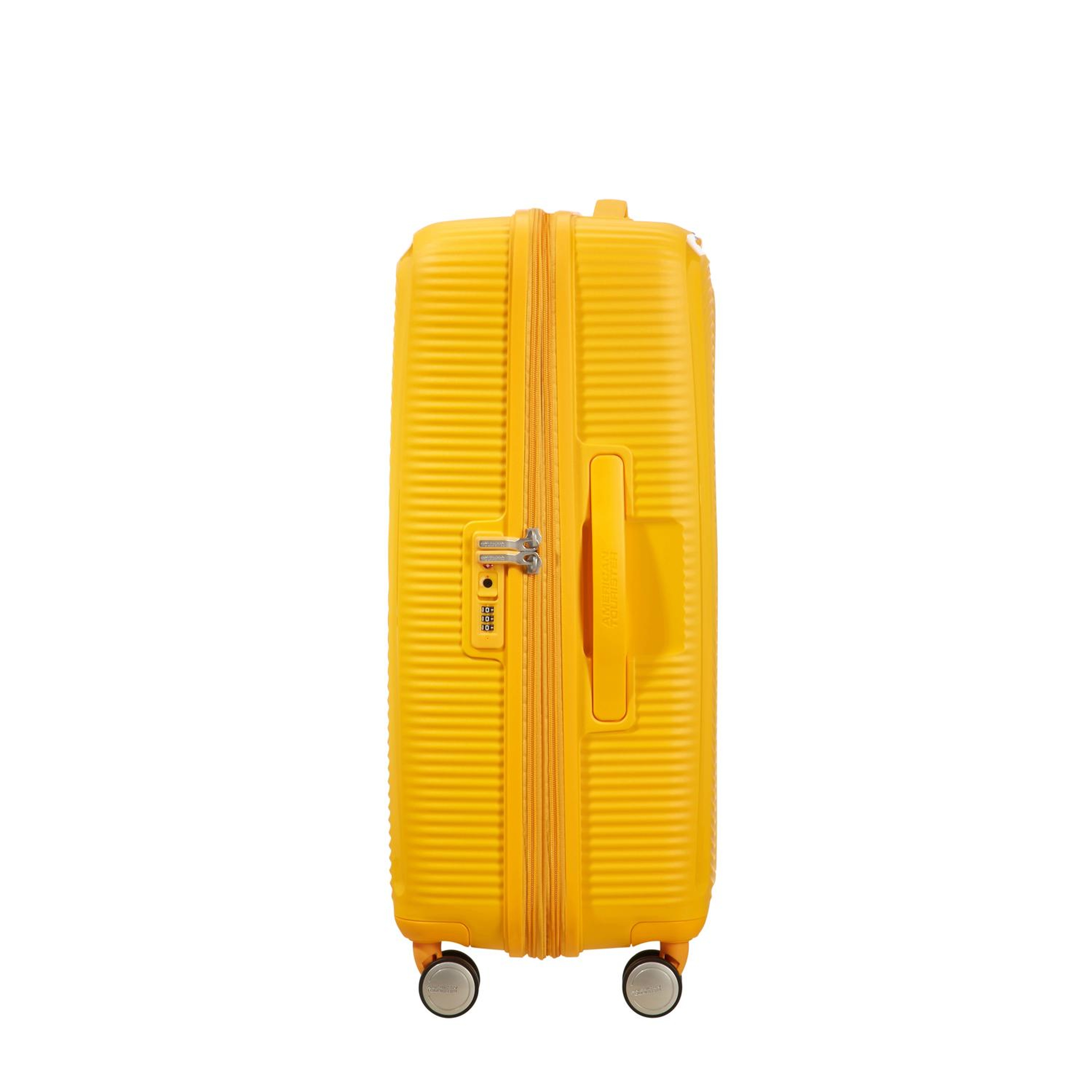 American Tourister Sarı Soundbox - Körüklü 67 cm Orta Boy Sert Valiz