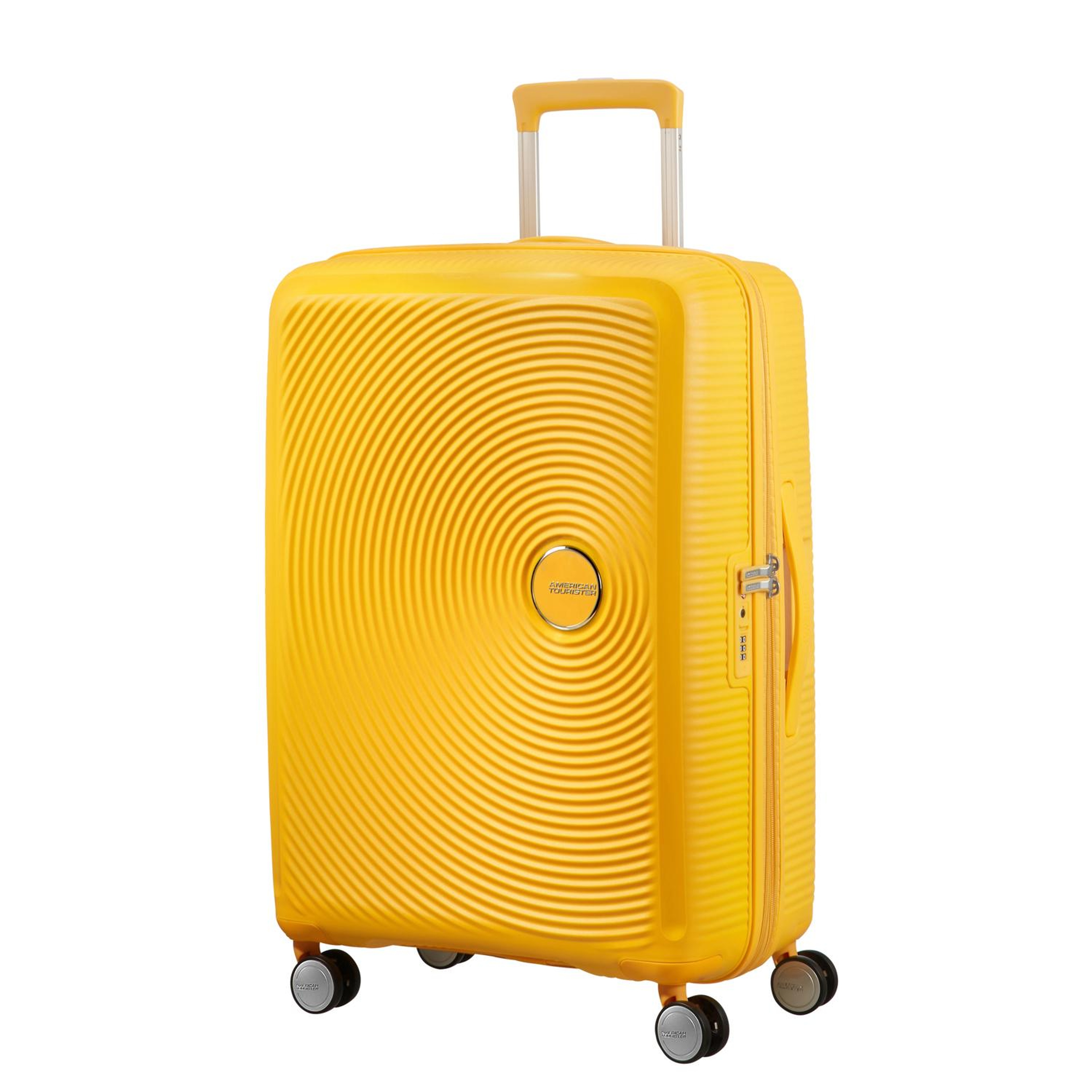 American Tourister Sarı Soundbox - Körüklü 67 cm Orta Boy Sert Valiz