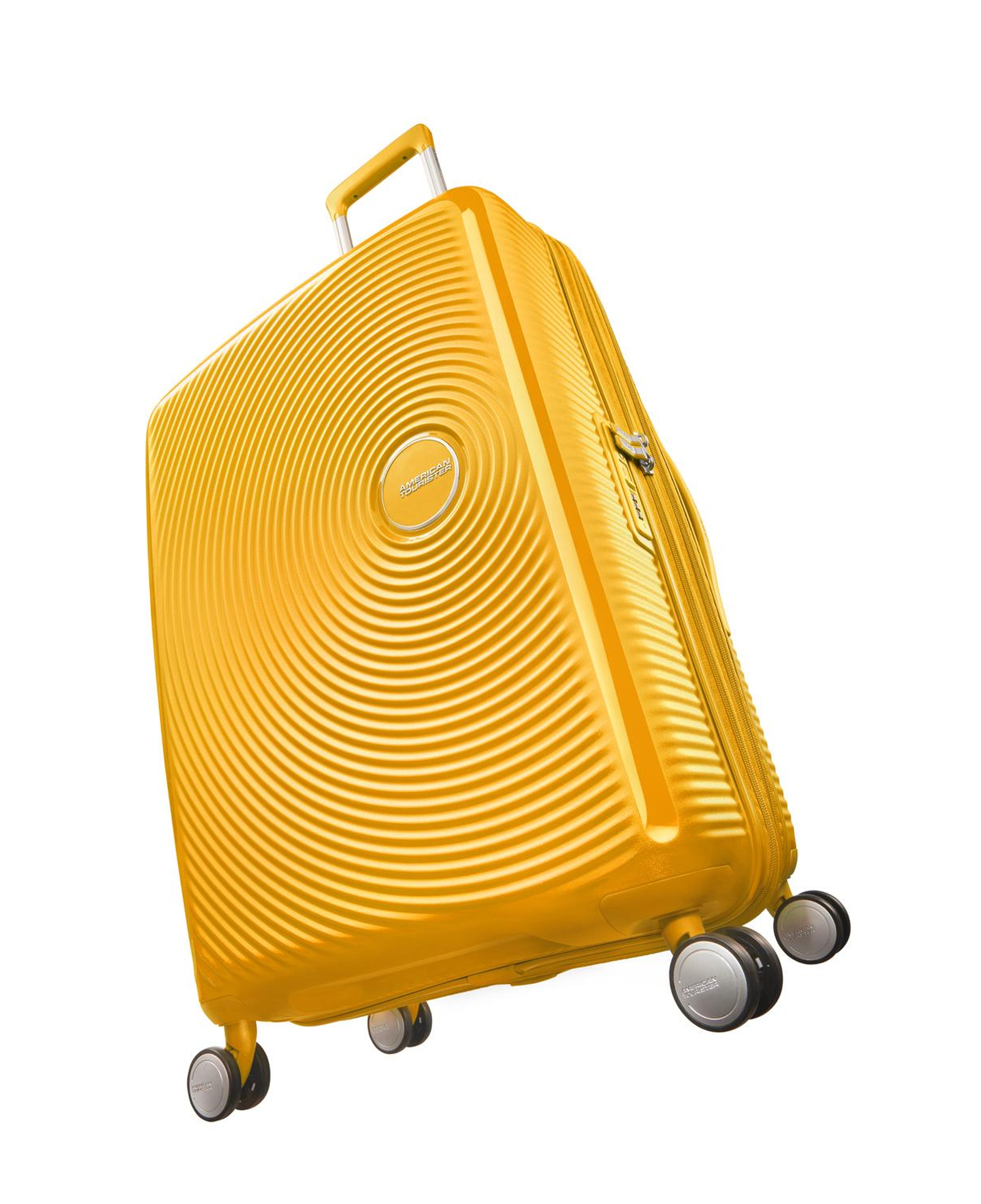 American Tourister Sarı Soundbox - Körüklü 67 cm Orta Boy Sert Valiz