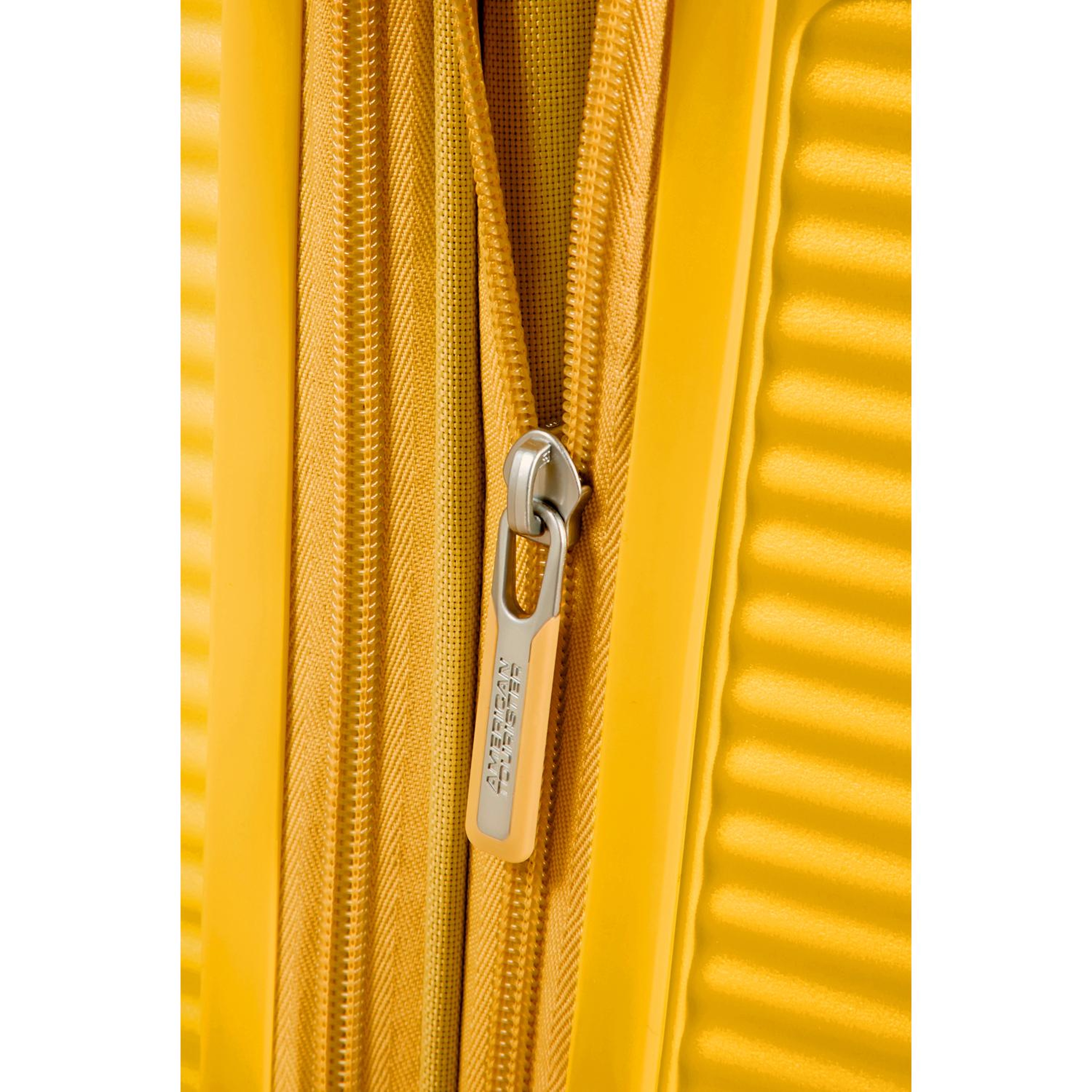 American Tourister Sarı Soundbox - Körüklü 67 cm Orta Boy Sert Valiz