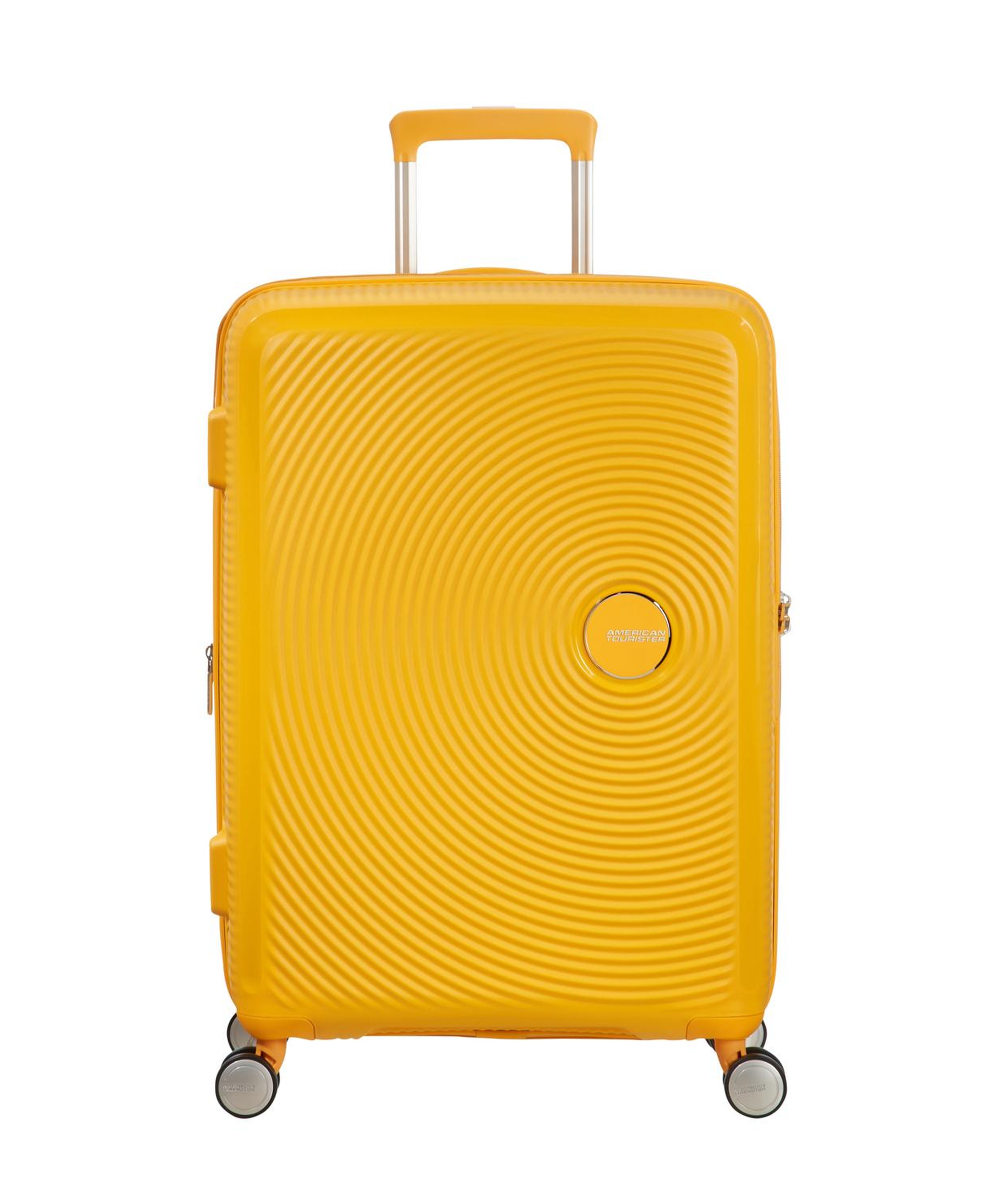 American Tourister Sarı Soundbox - Körüklü 67 cm Orta Boy Sert Valiz
