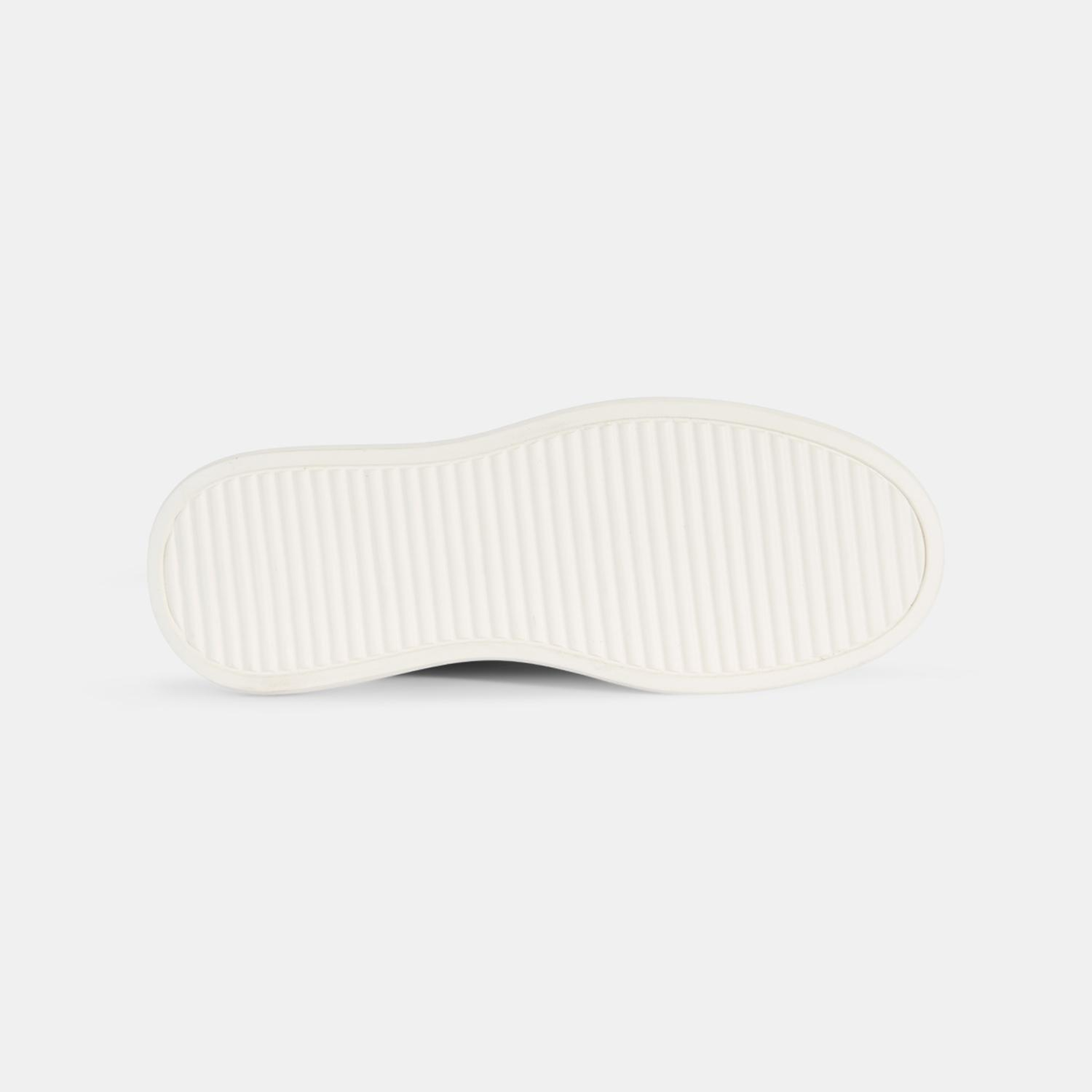 Erkek Siyah DesaComfort Kalın Tabanlı Deri Sneaker