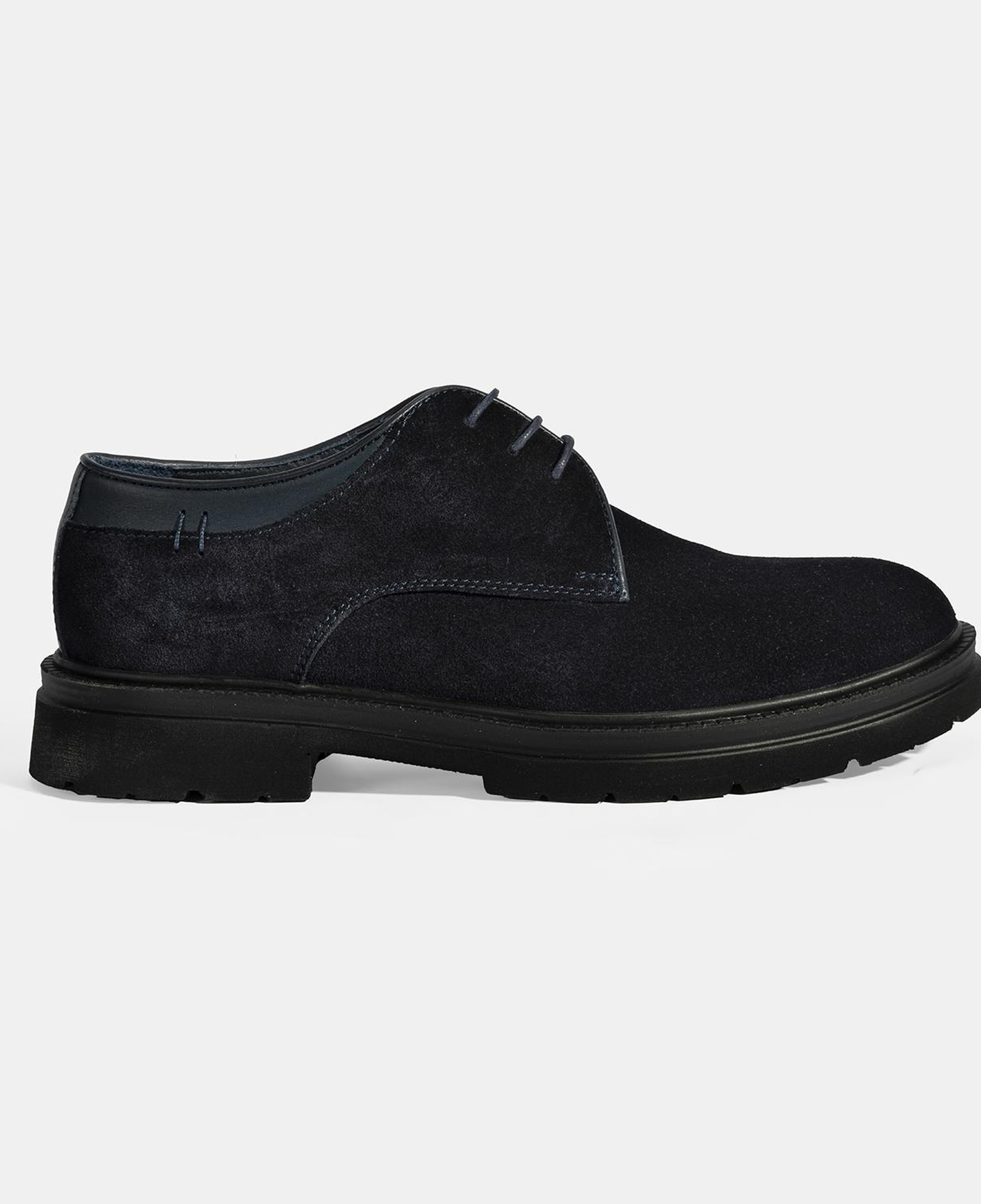 Erkek Lacivert Bağcıklı Süet Günlük Ayakkabı