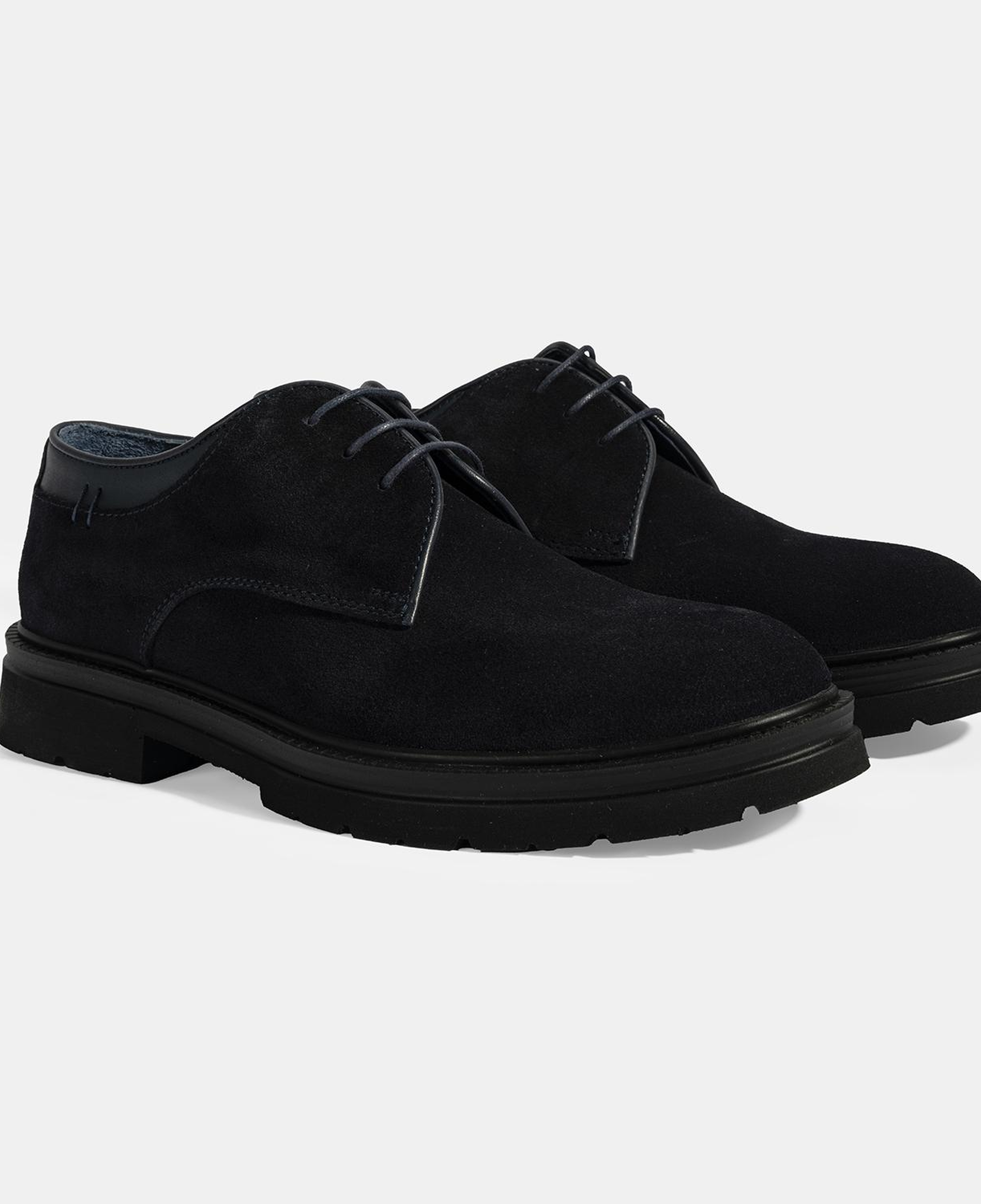 Erkek Lacivert Bağcıklı Süet Günlük Ayakkabı