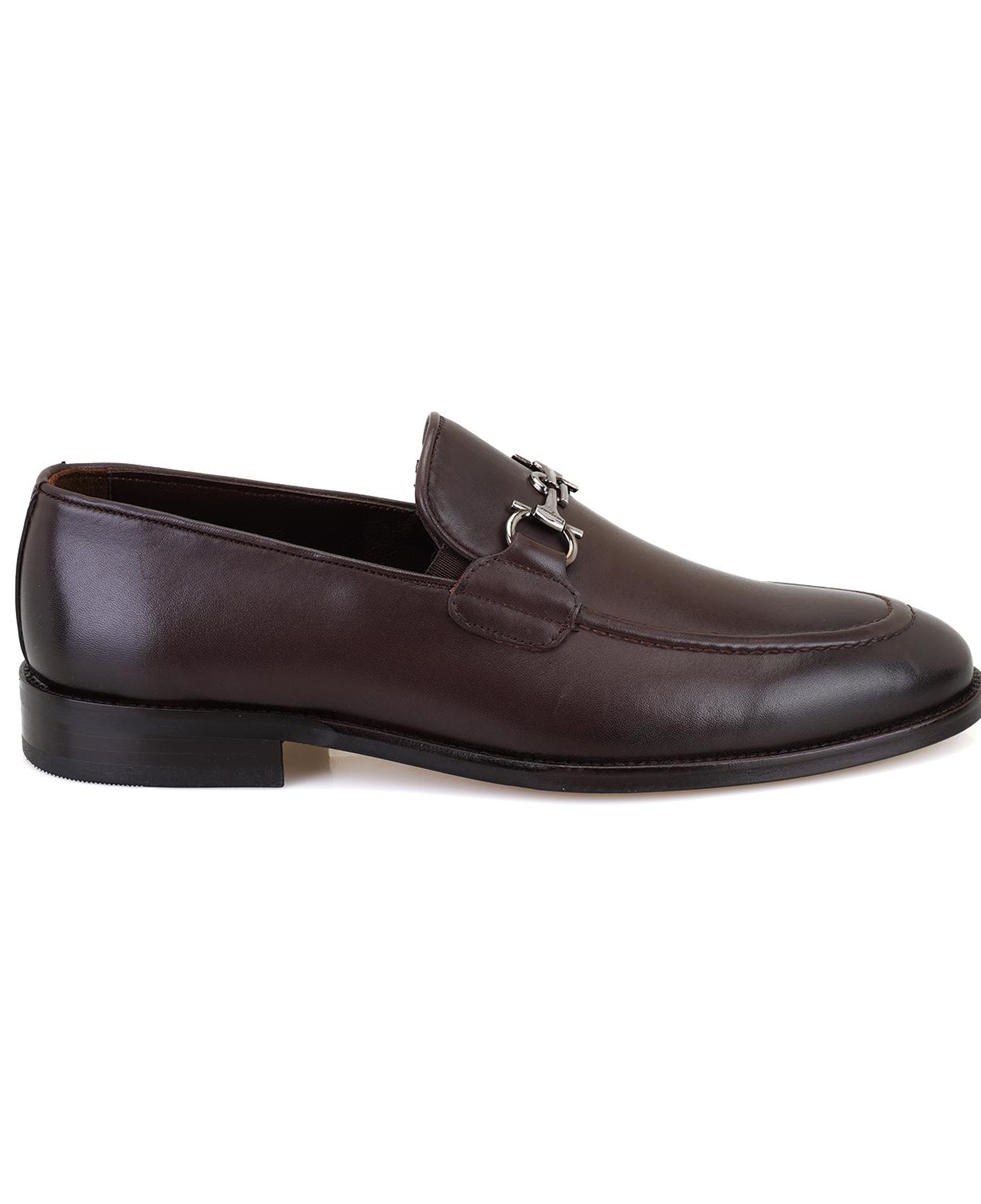 Kane Kahve Erkek Toka Aksesuarlı Deri Klasik Ayakkabı