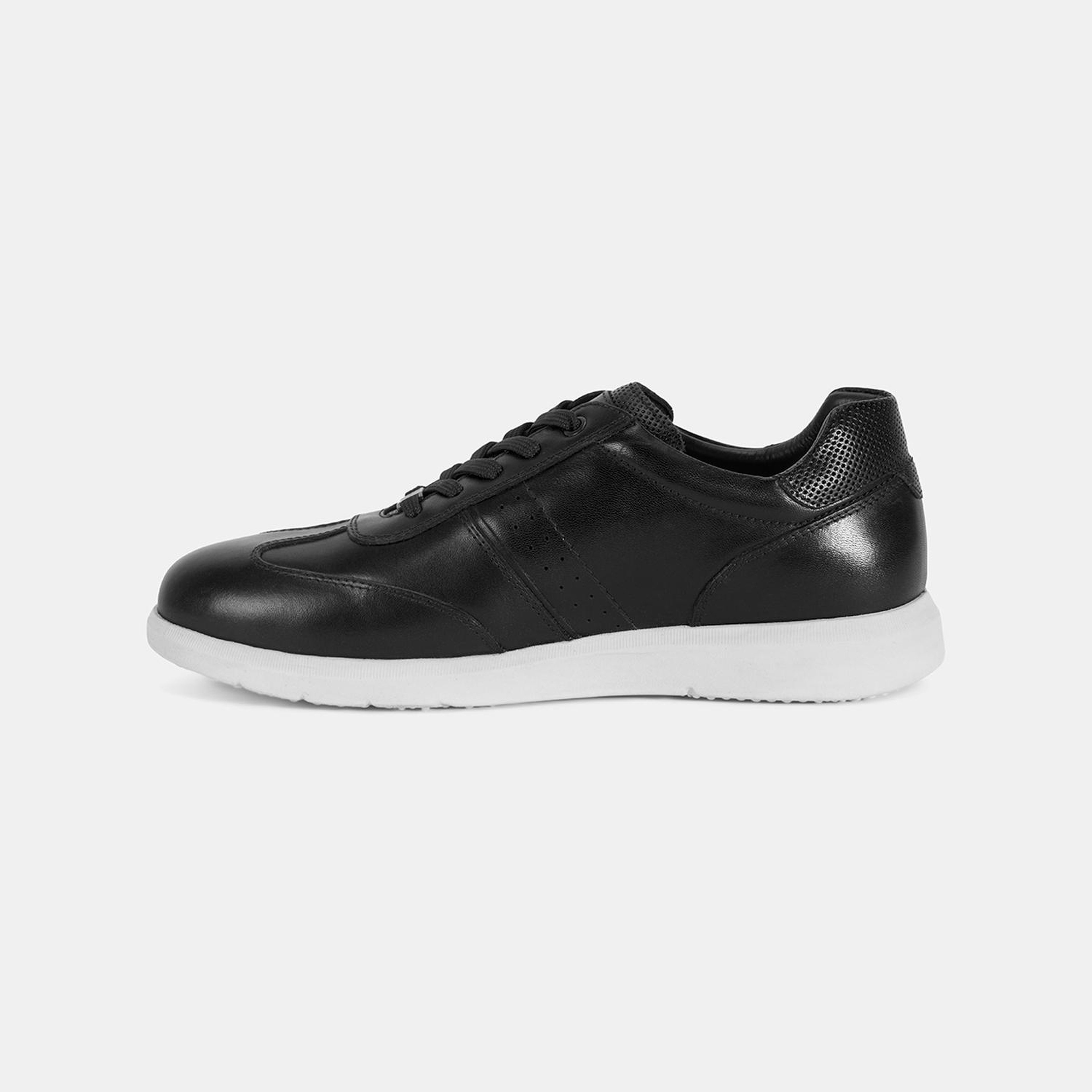Erkek Siyah DesaComfort Deri Sneaker