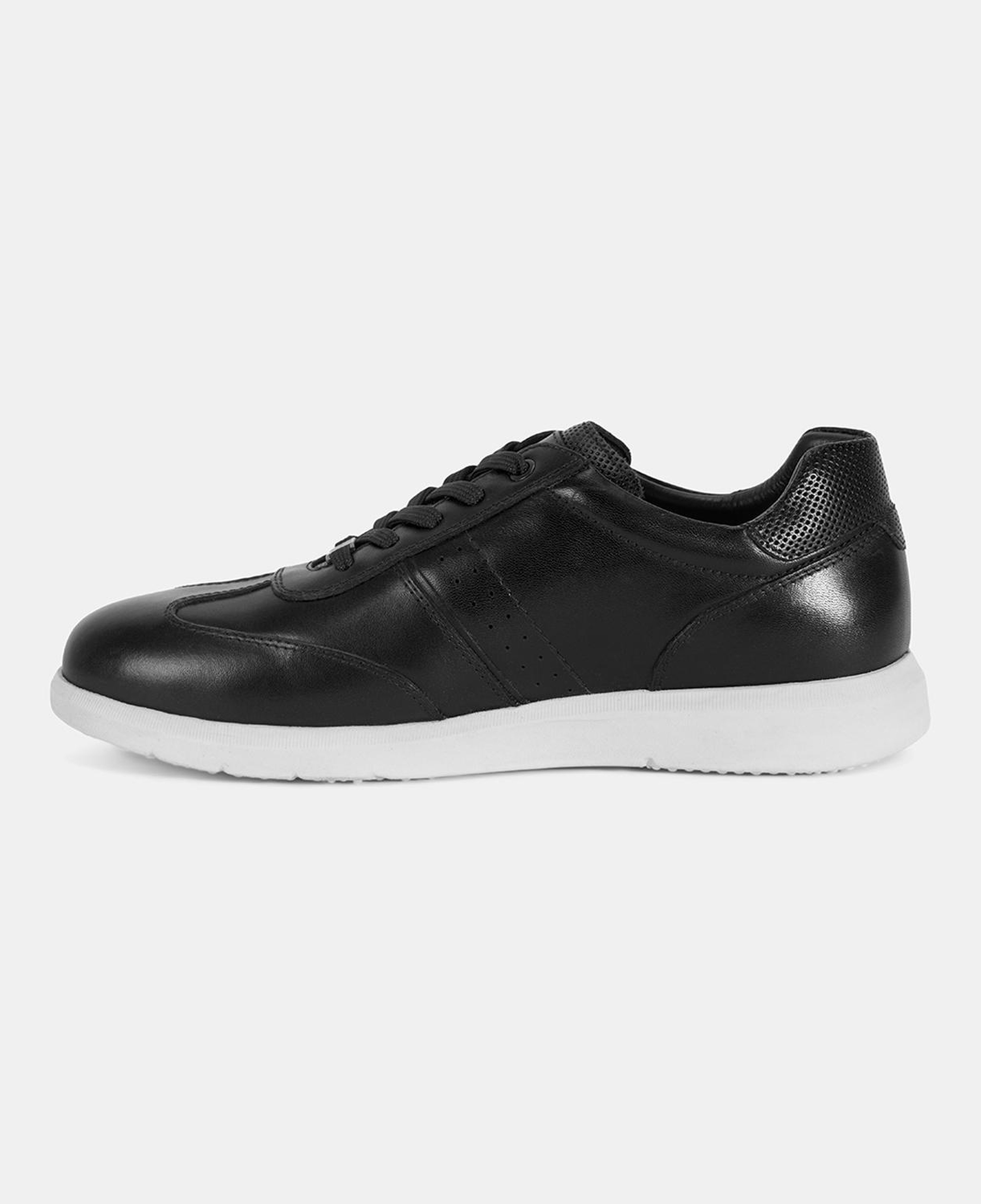 Erkek Siyah DesaComfort Deri Sneaker
