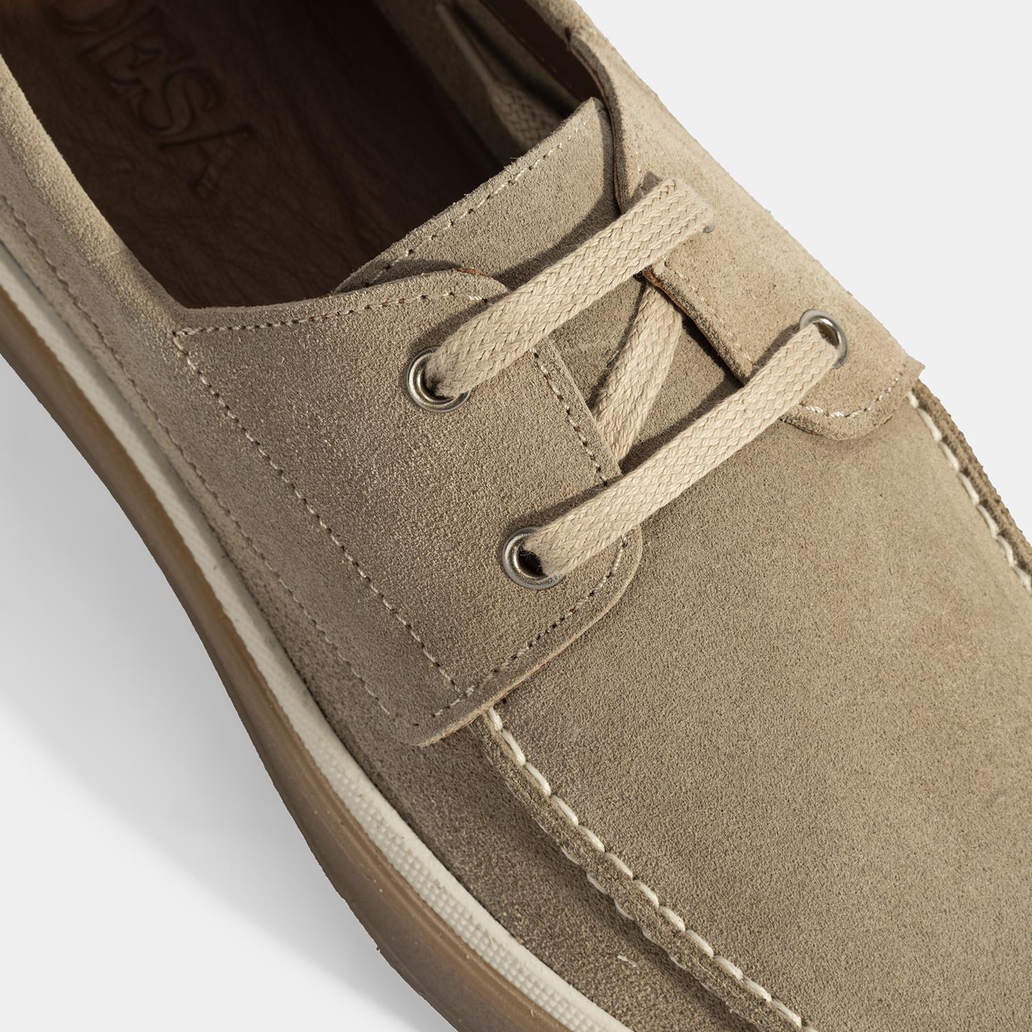 Erkek Vizon Bağcıklı Süet Ayakkabı