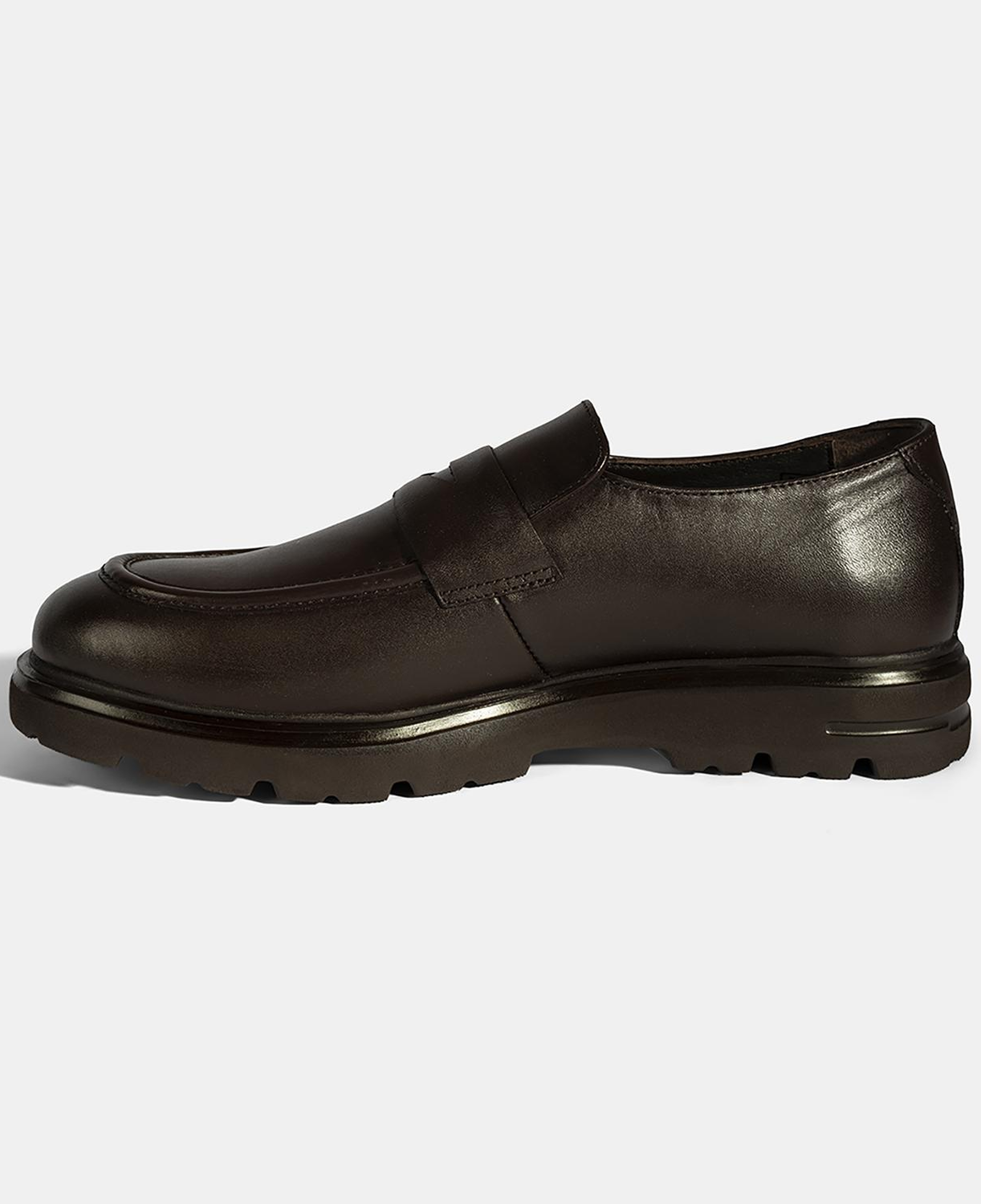 Erkek Kahve Deri Loafer