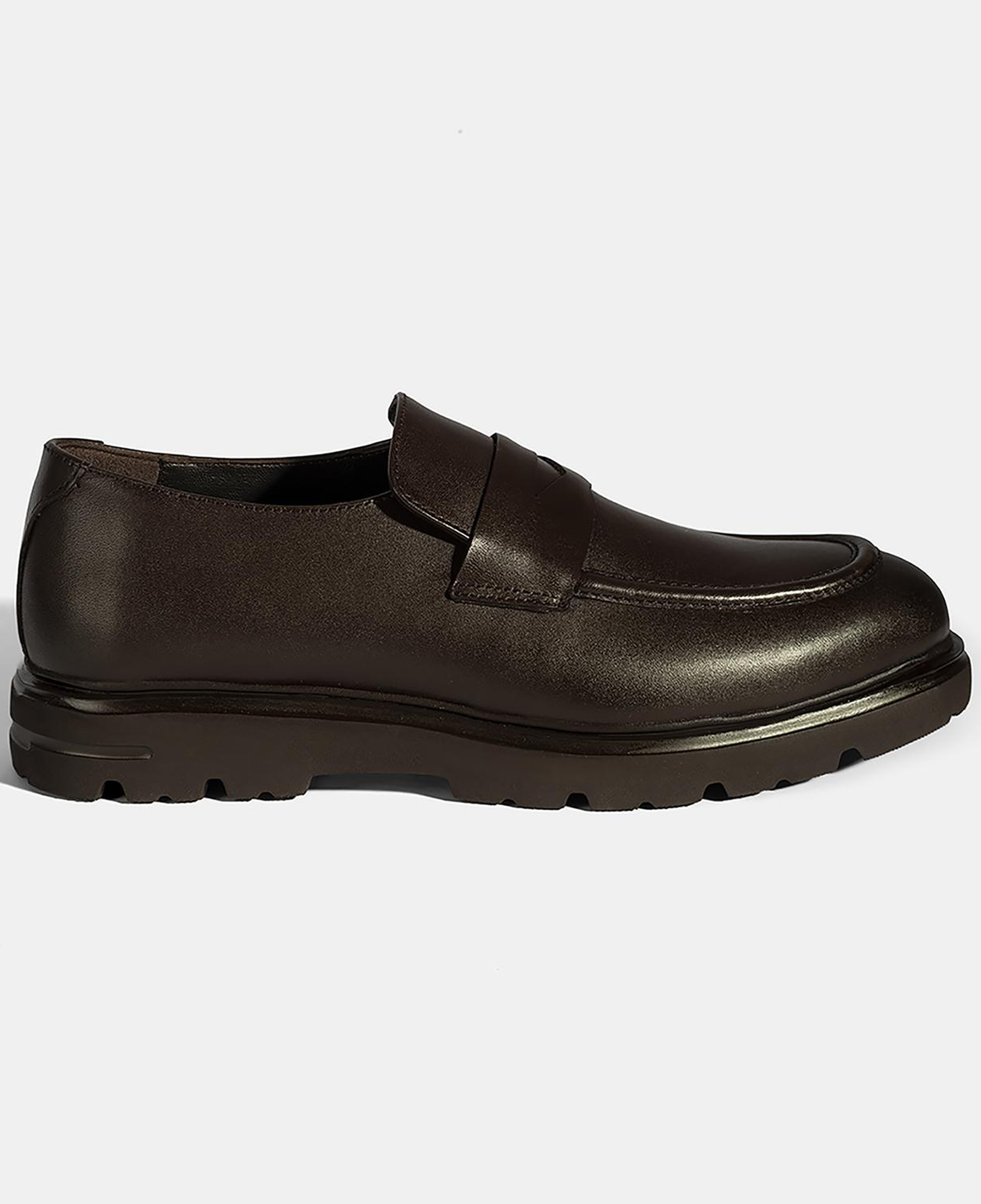 Erkek Kahve Deri Loafer