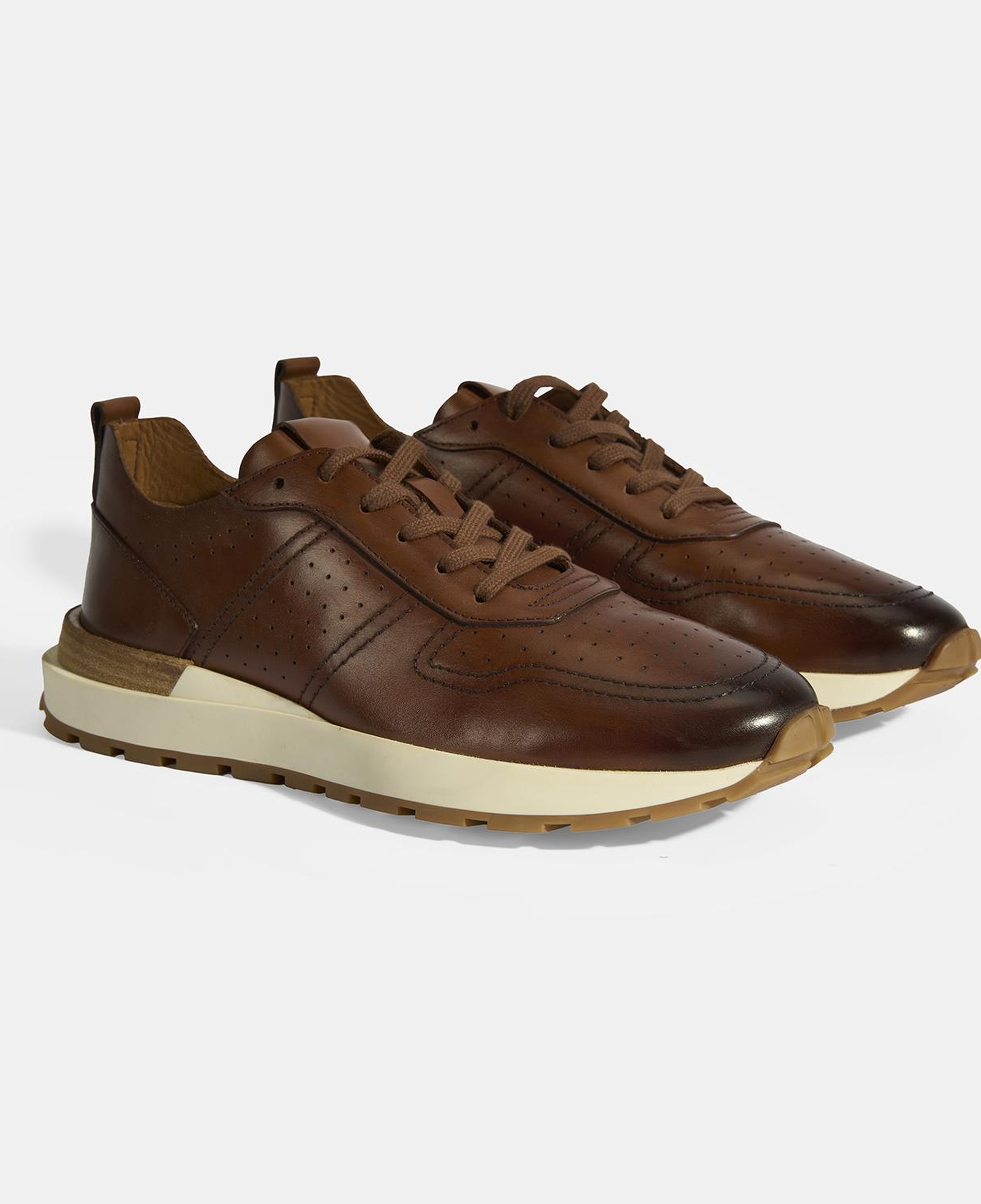 Ketrina Taba Erkek Deri Bağcıklı Günlük Ayakkabı