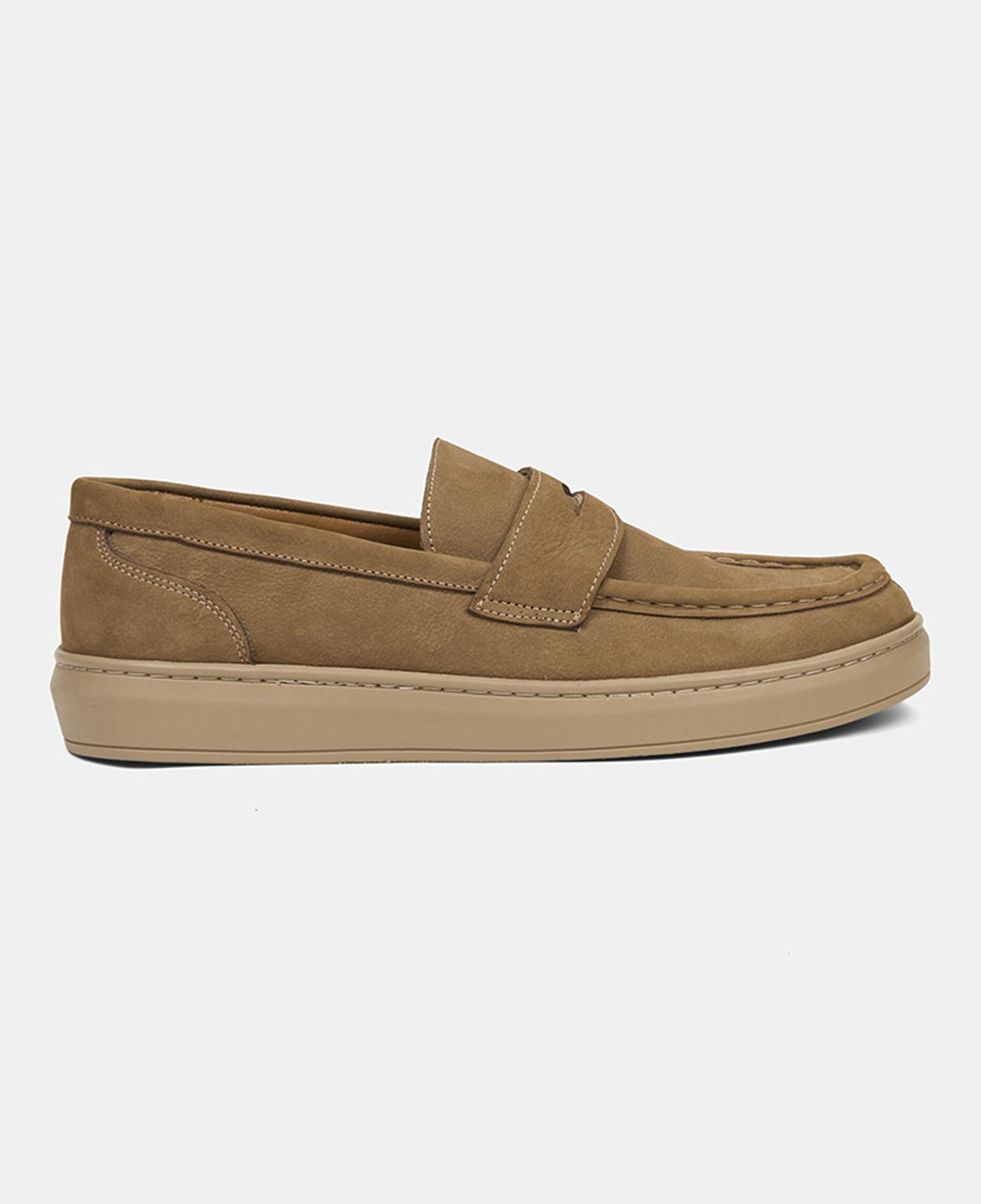 Erkek Vizon Nubuk Deri Loafer