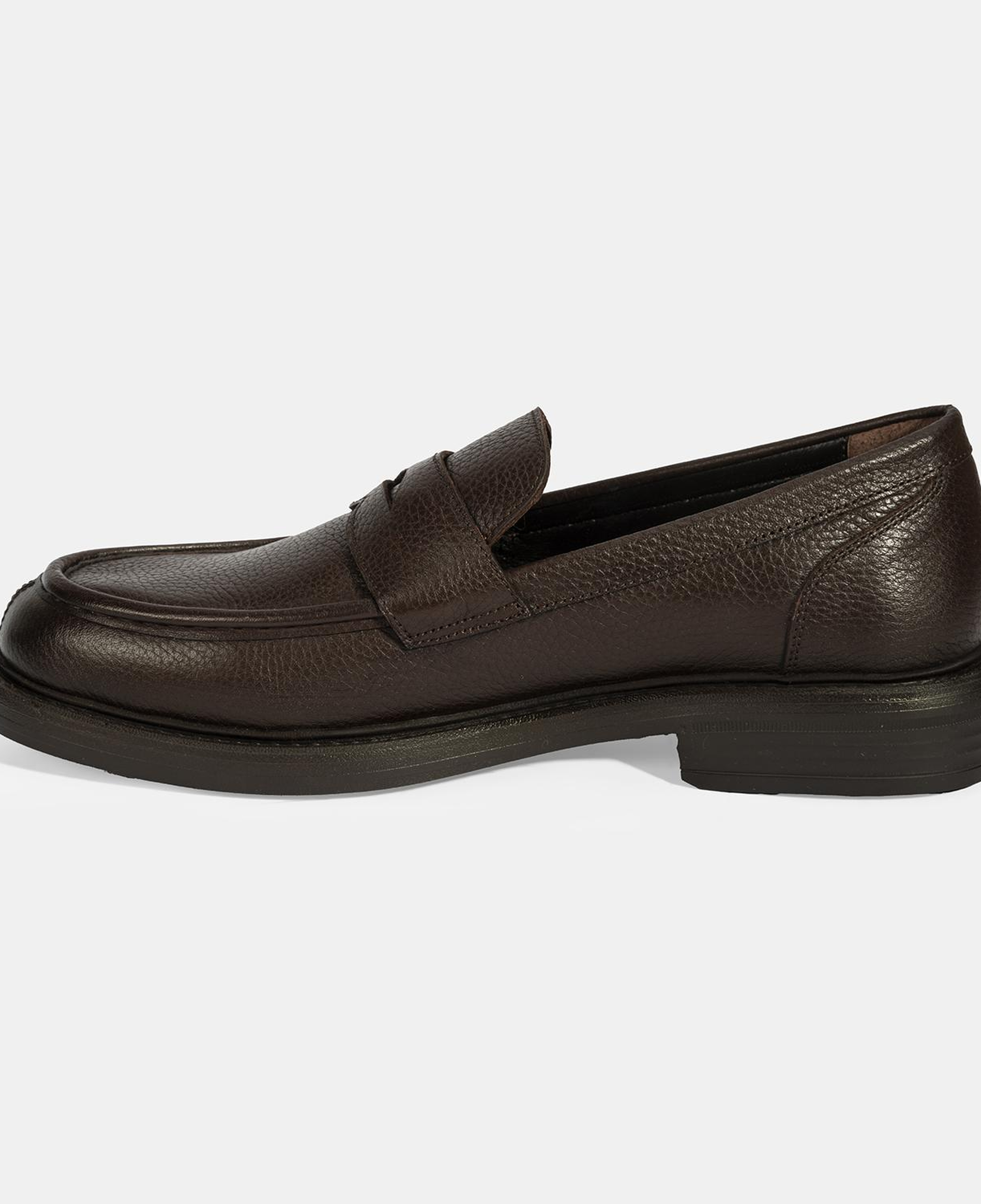 Erkek Kahve Deri Loafer