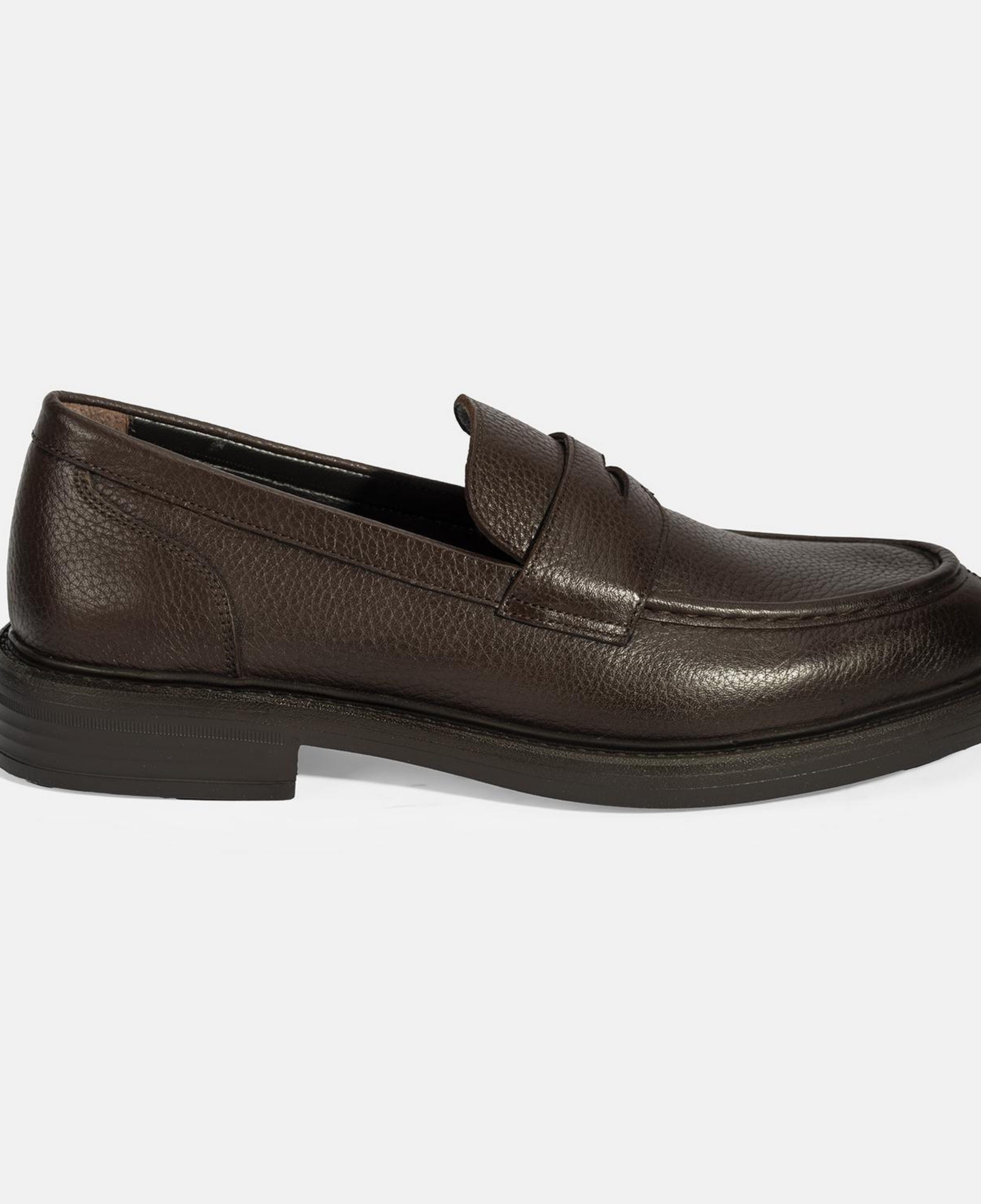 Erkek Kahve Deri Loafer