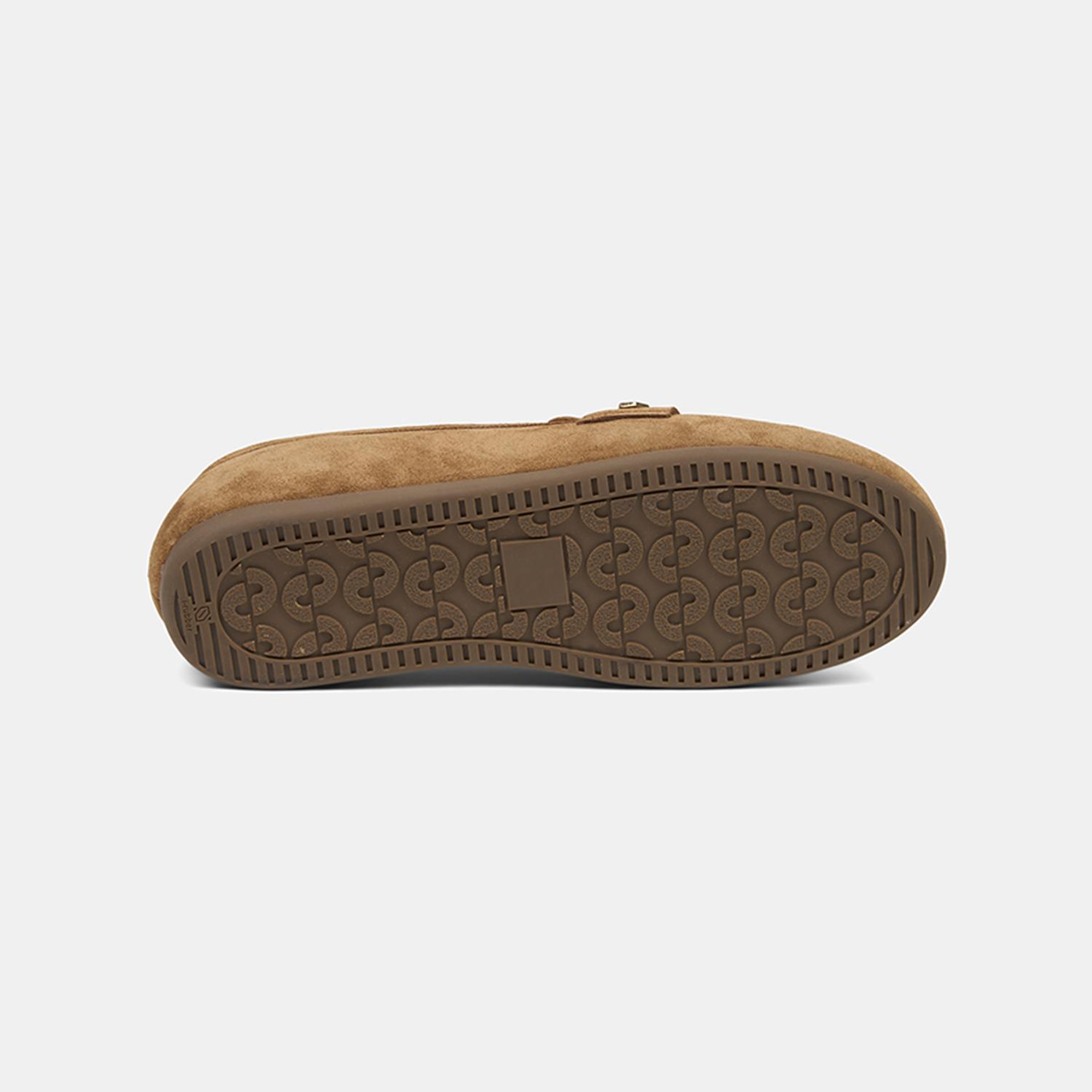Kadın Taba Metal Detaylı Süet Loafer