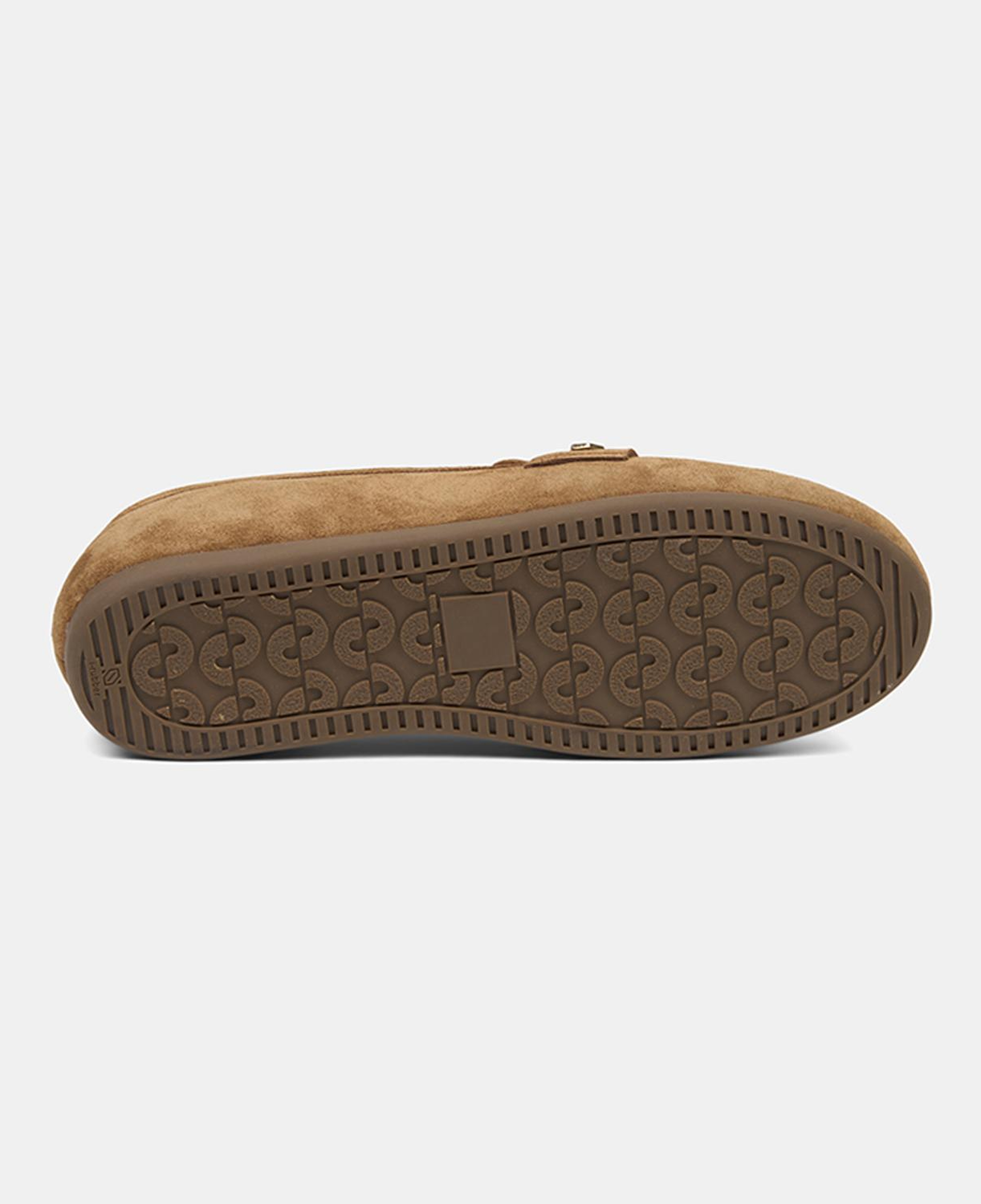 Kadın Taba Metal Detaylı Süet Loafer