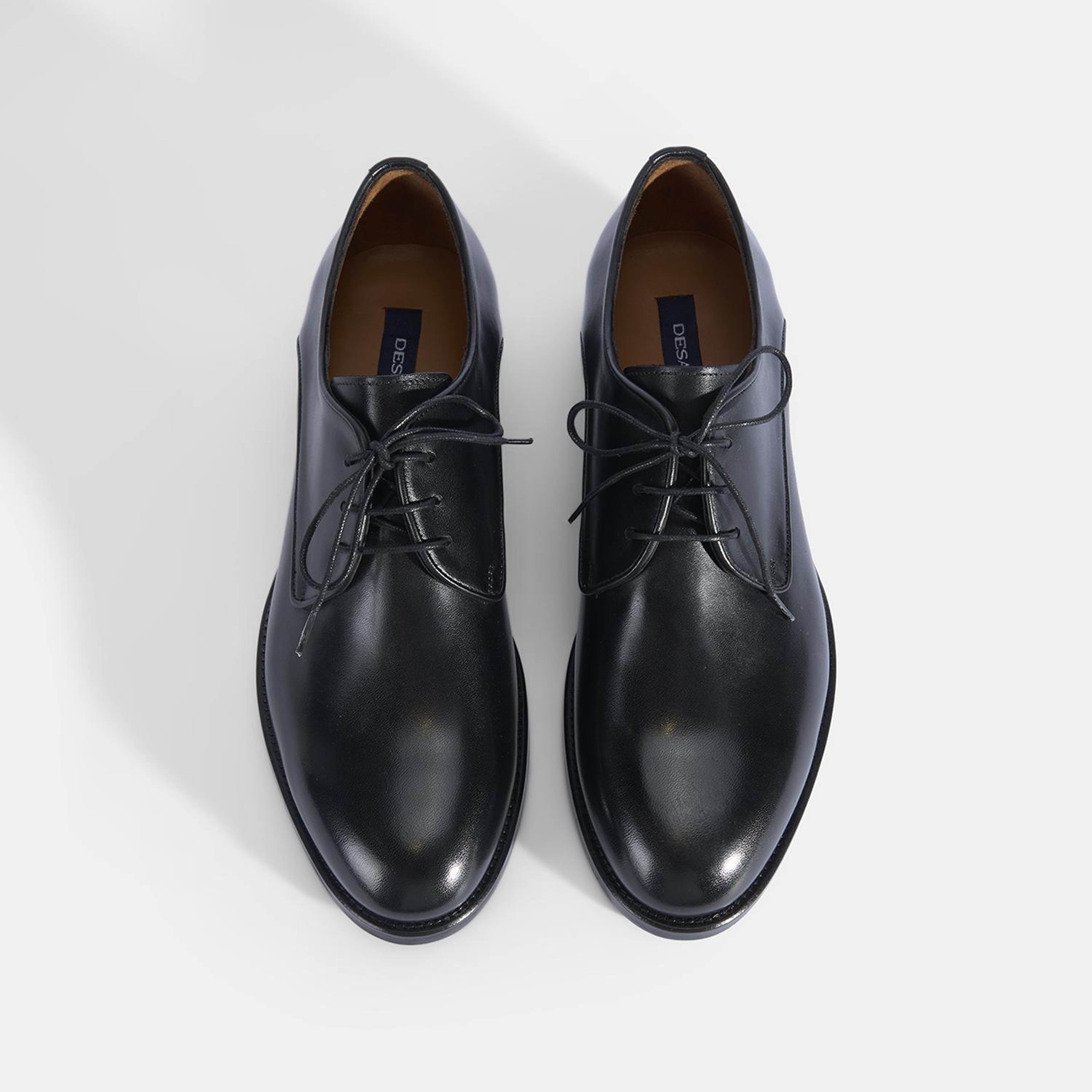 Erkek Siyah Bağcıklı Klasik Deri Ayakkabı