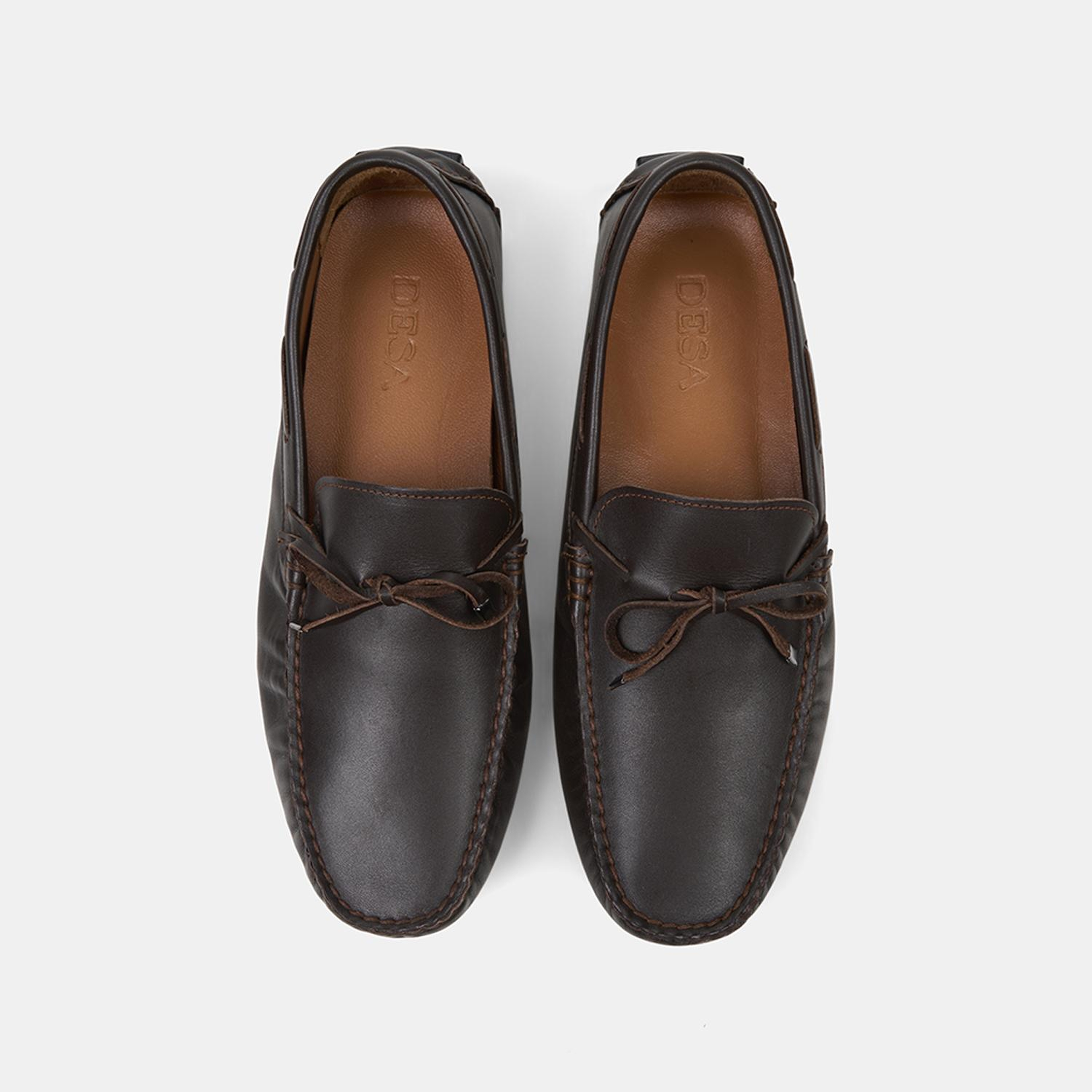 Erkek Kahve Bağcık Detaylı Deri Loafer