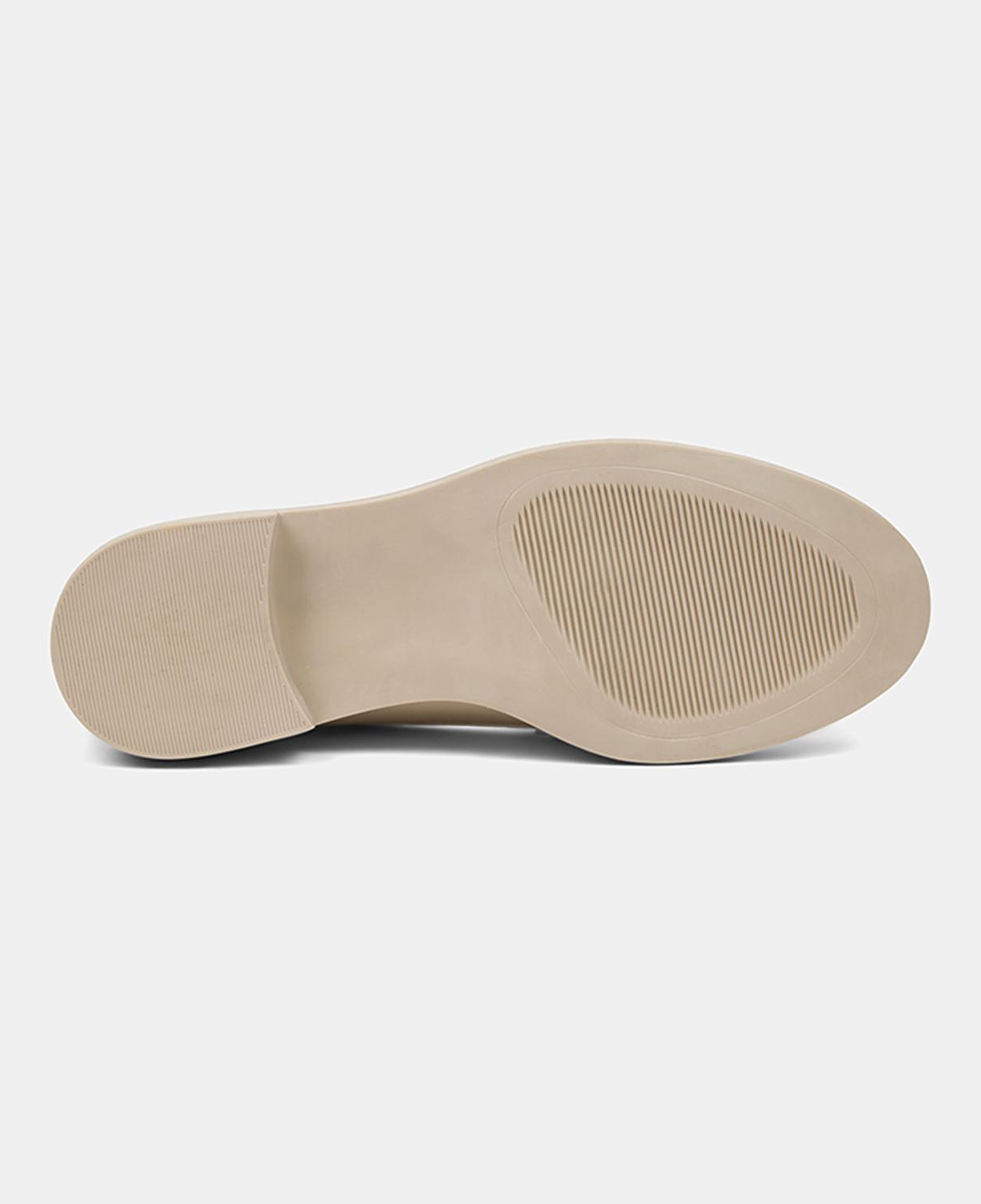 Kadın Bej Metal Toka Aksesuarlı Loafer