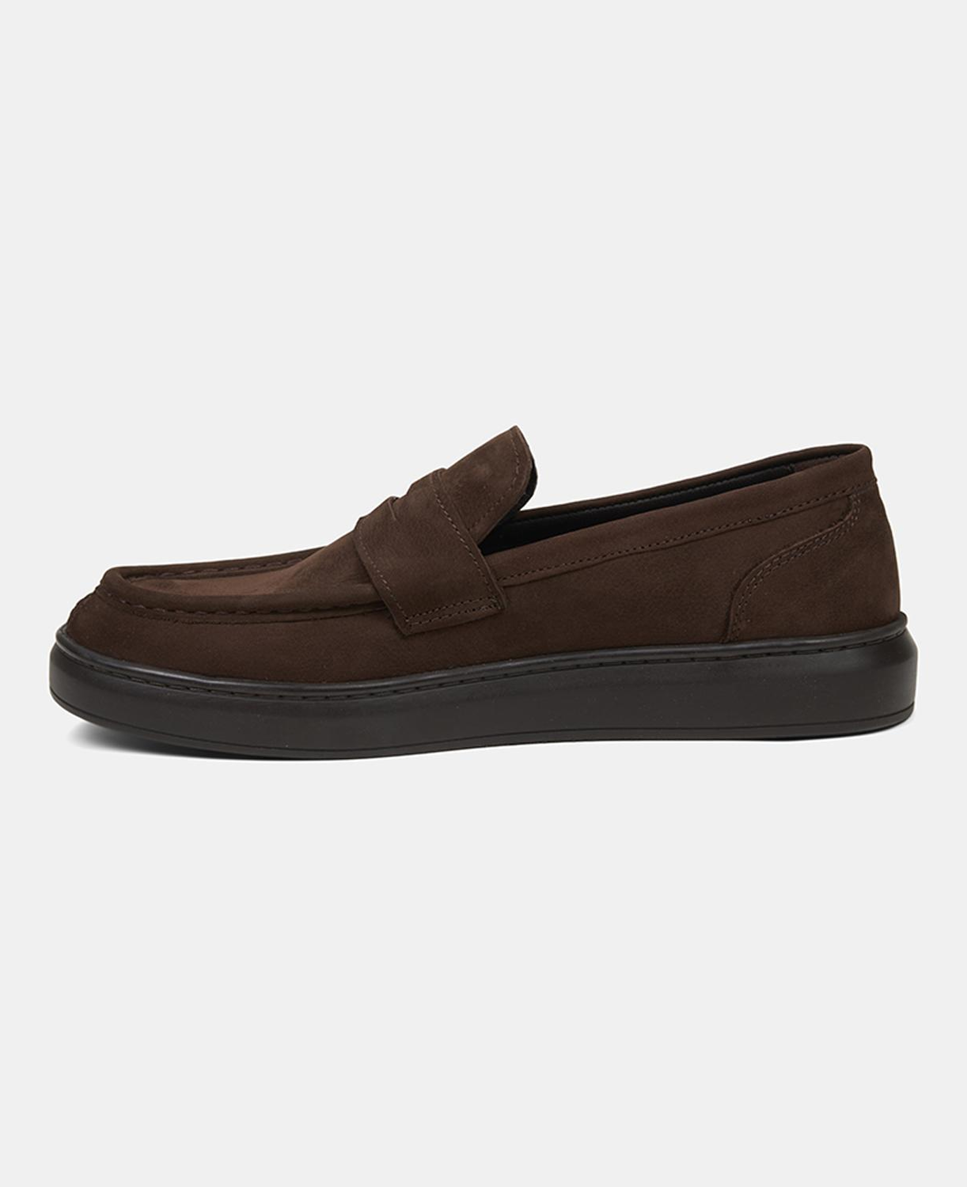Erkek Kahve Nubuk Deri Loafer