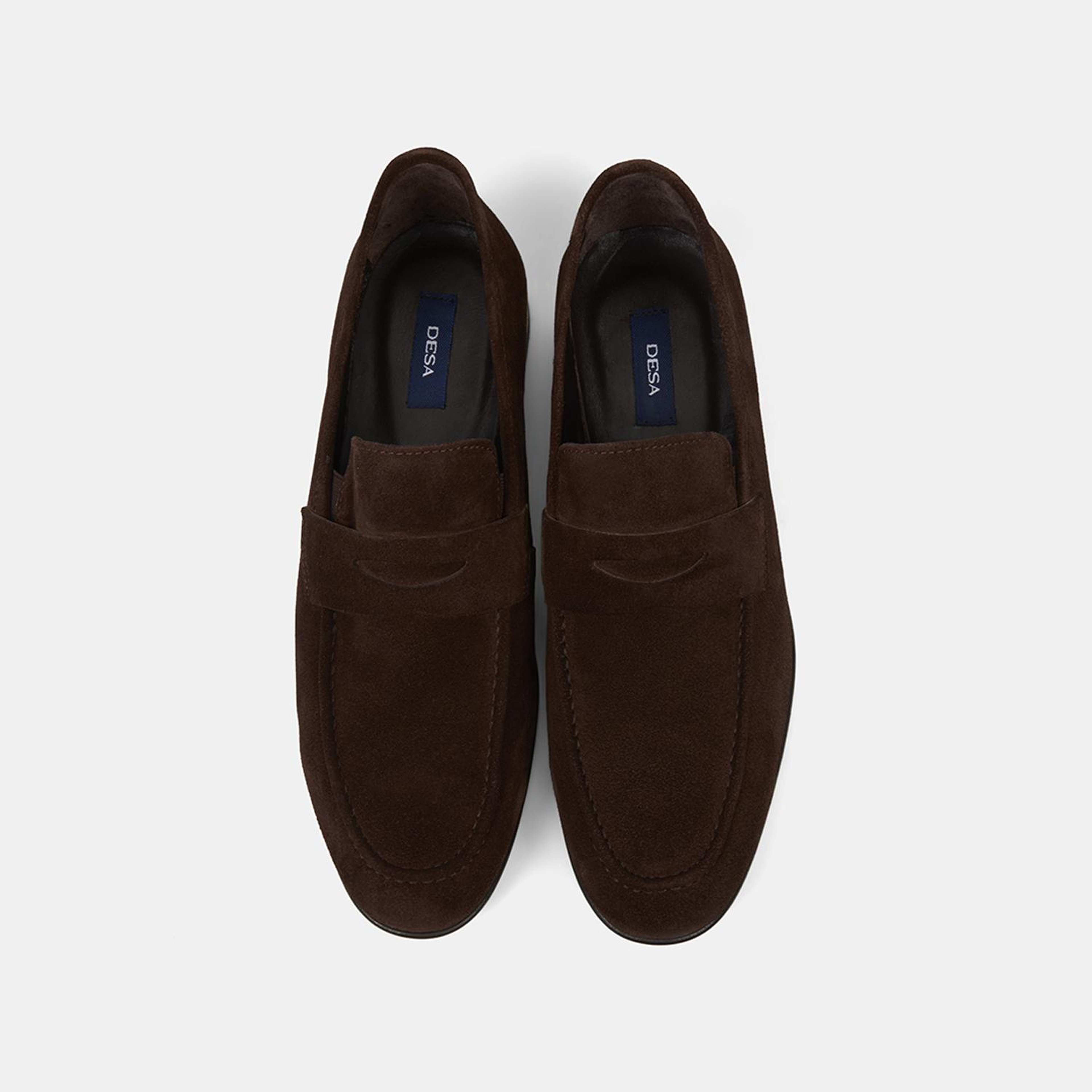 Erkek Kahve Klasik Süet Loafer