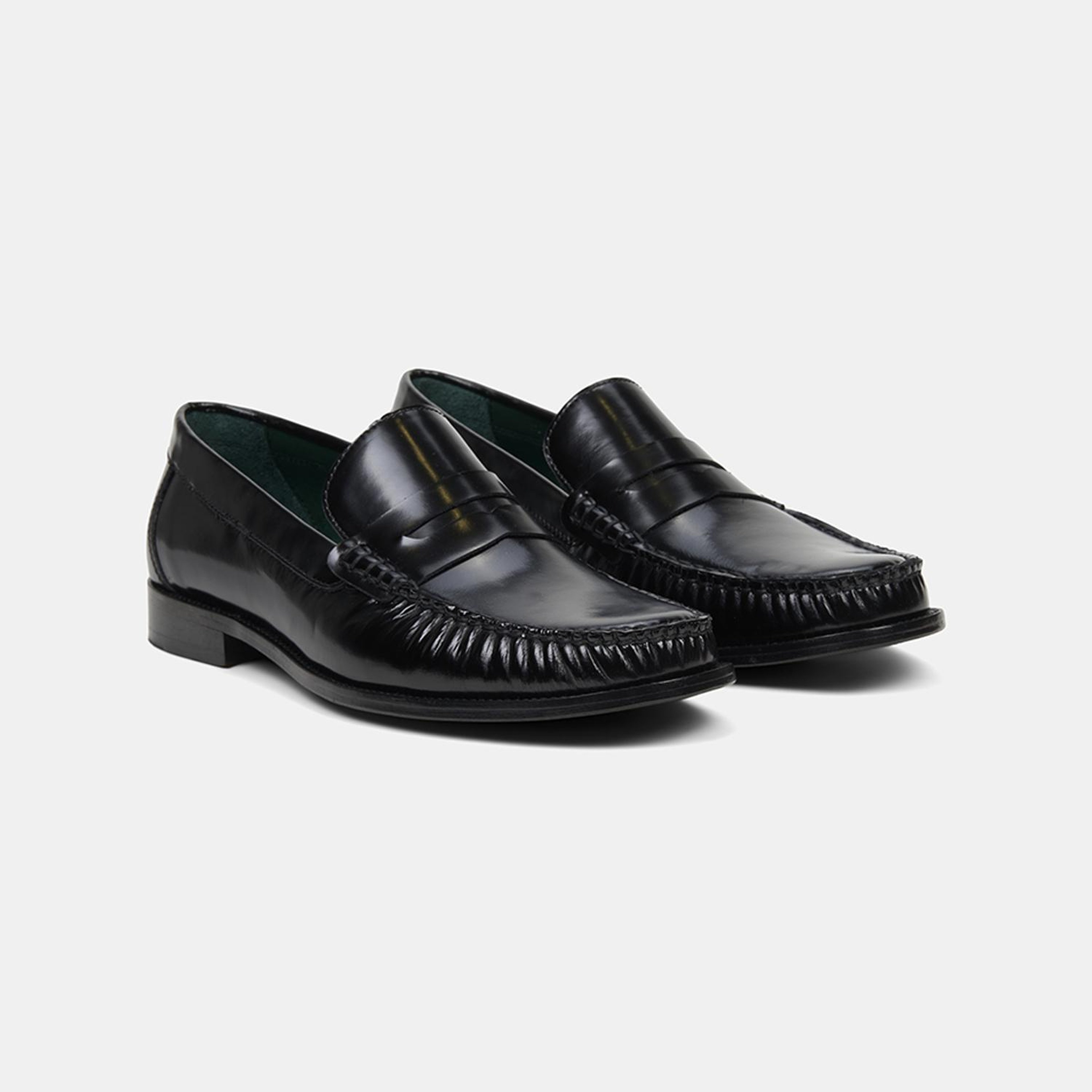 Erkek Siyah Klasik Deri Loafer