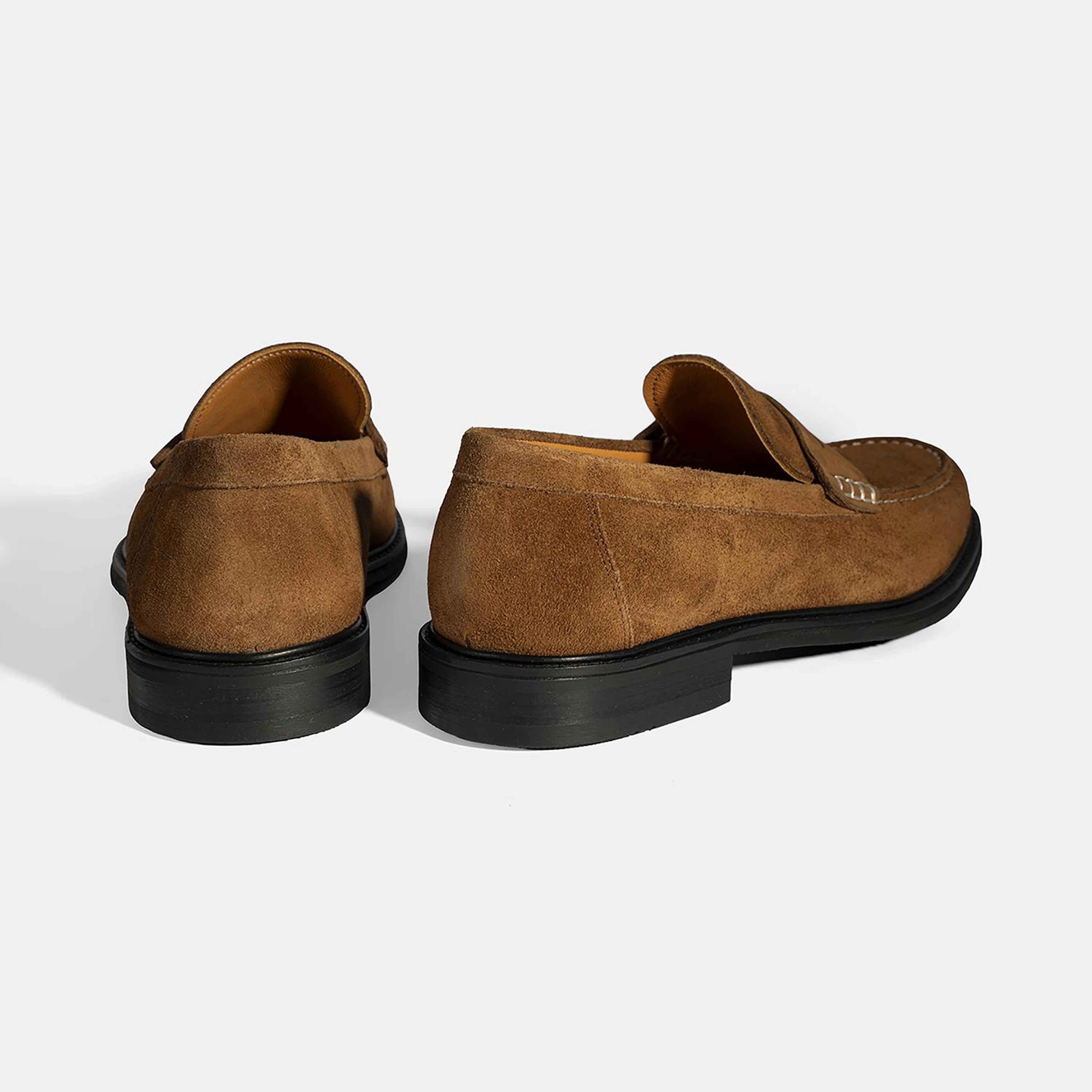 Erkek Kahve Süet Deri Loafer