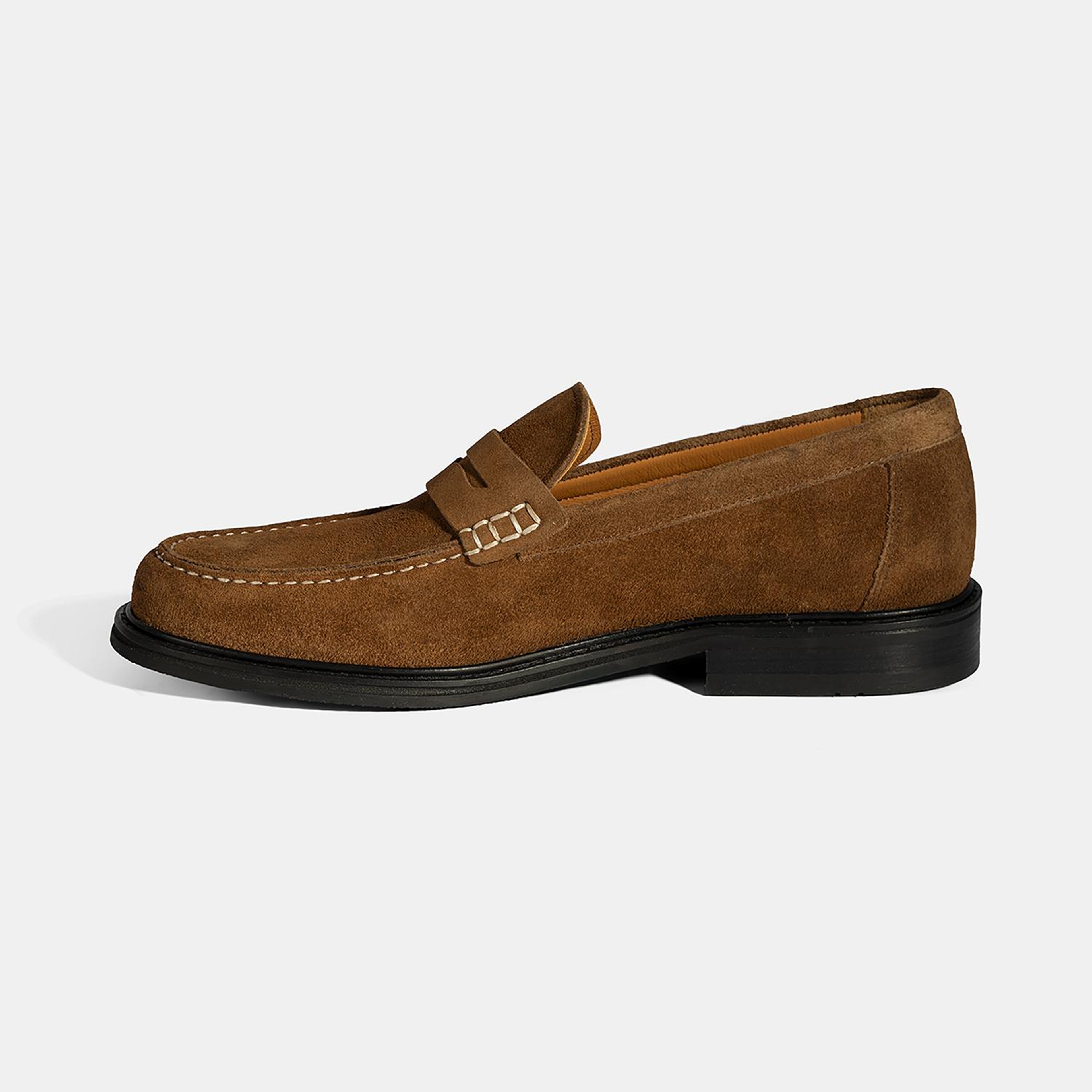 Erkek Kahve Süet Deri Loafer