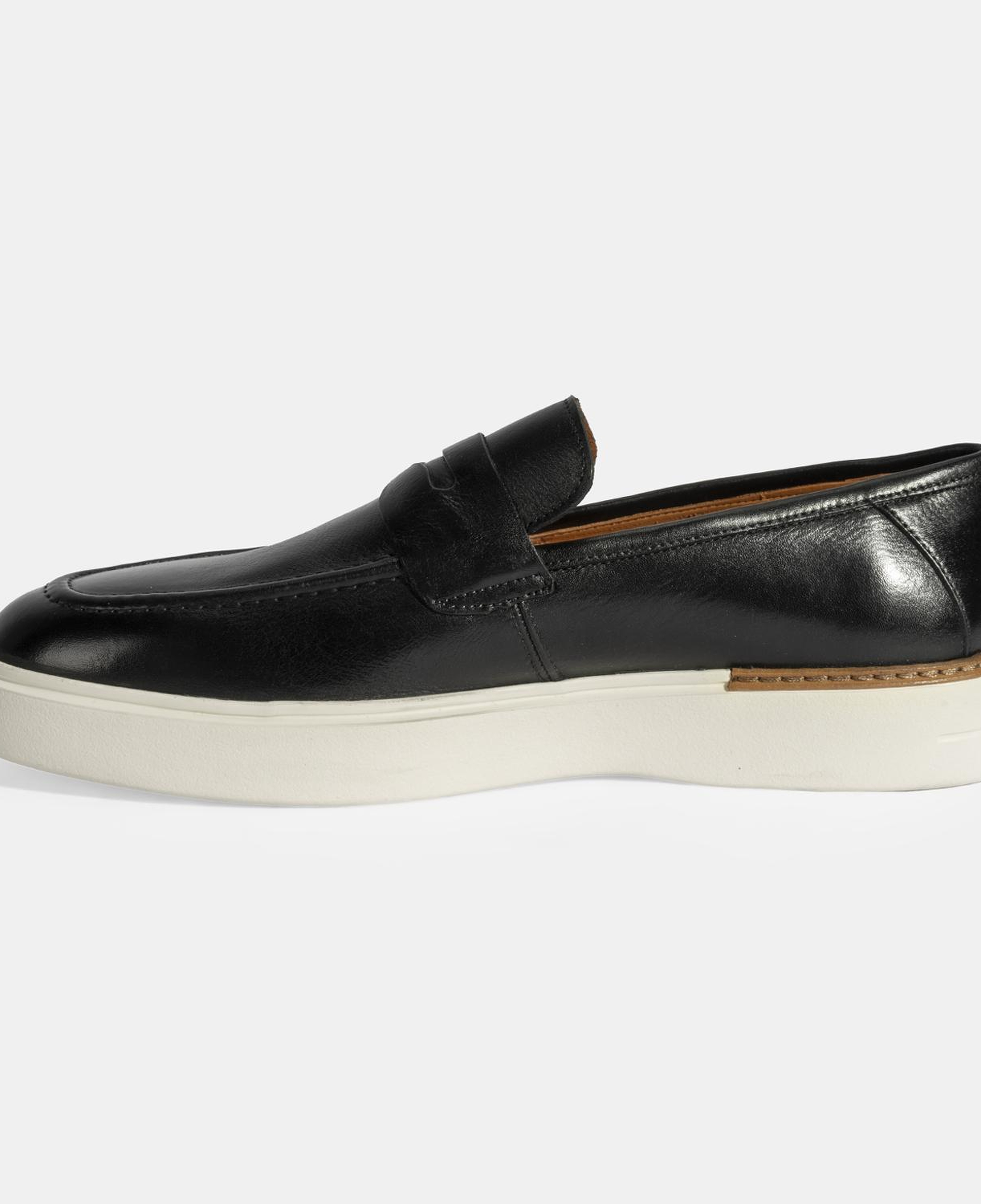 Erkek Siyah Deri Loafer