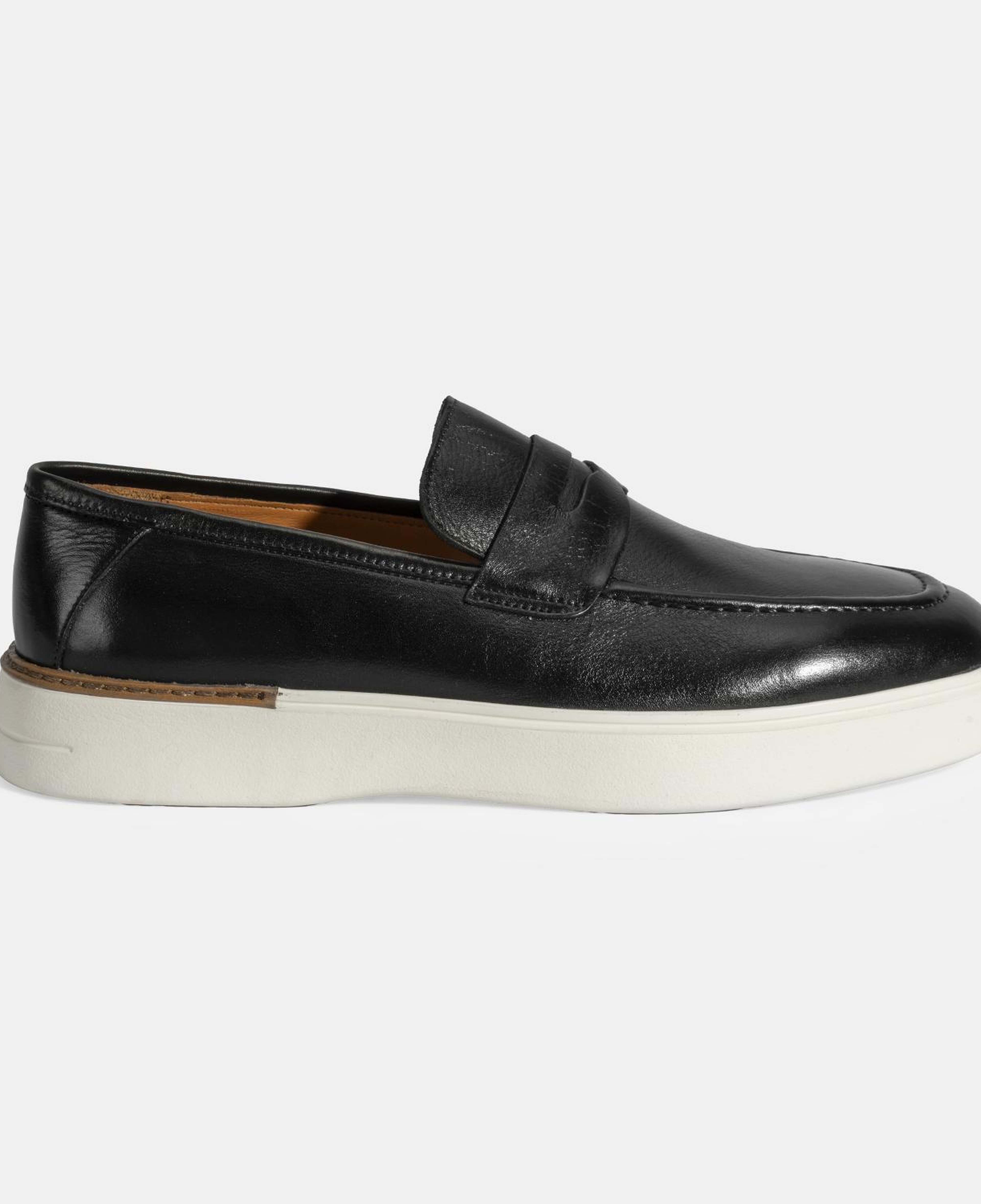 Erkek Siyah Deri Loafer