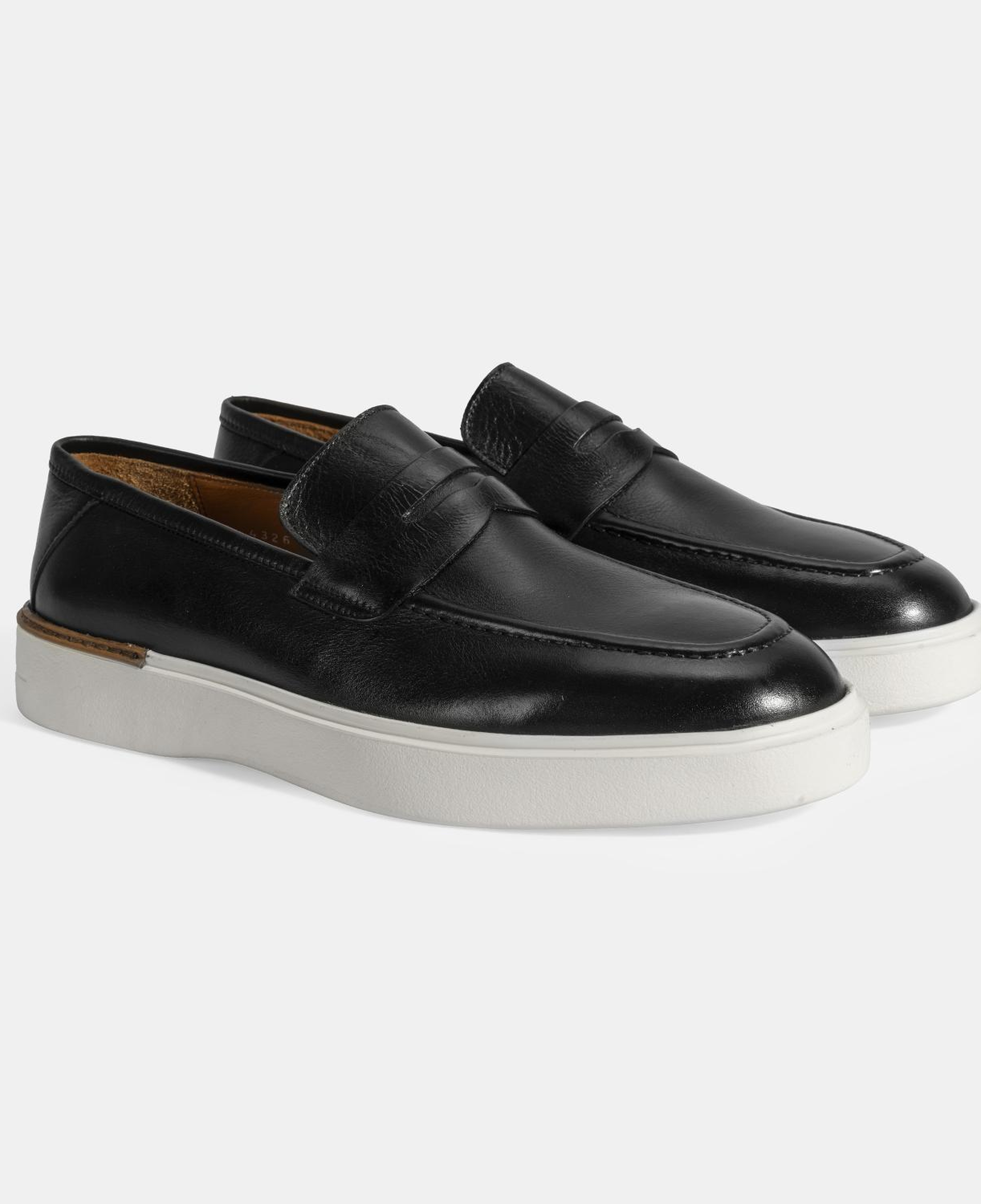 Erkek Siyah Deri Loafer