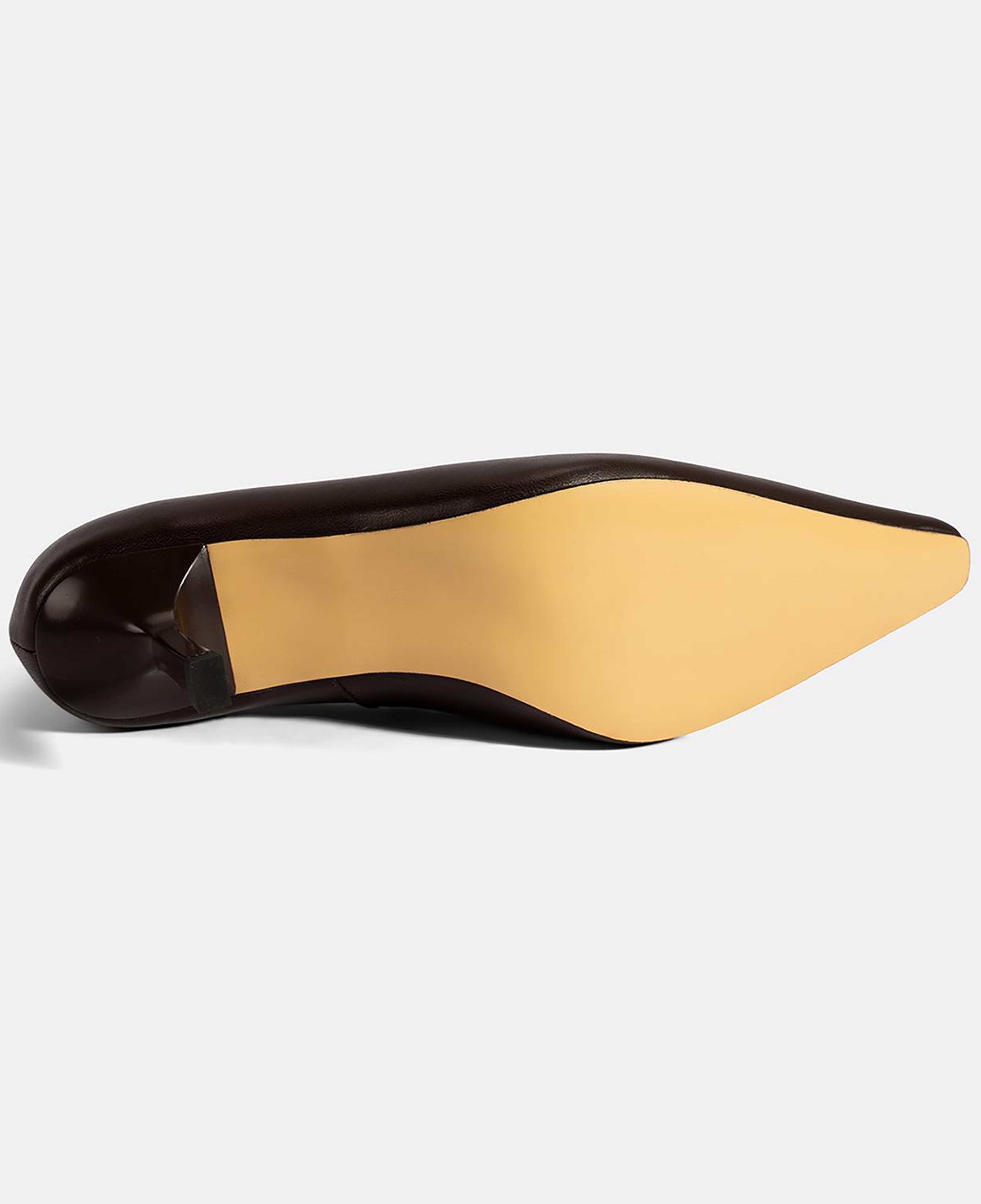 Kadın Kahve Deri Stiletto