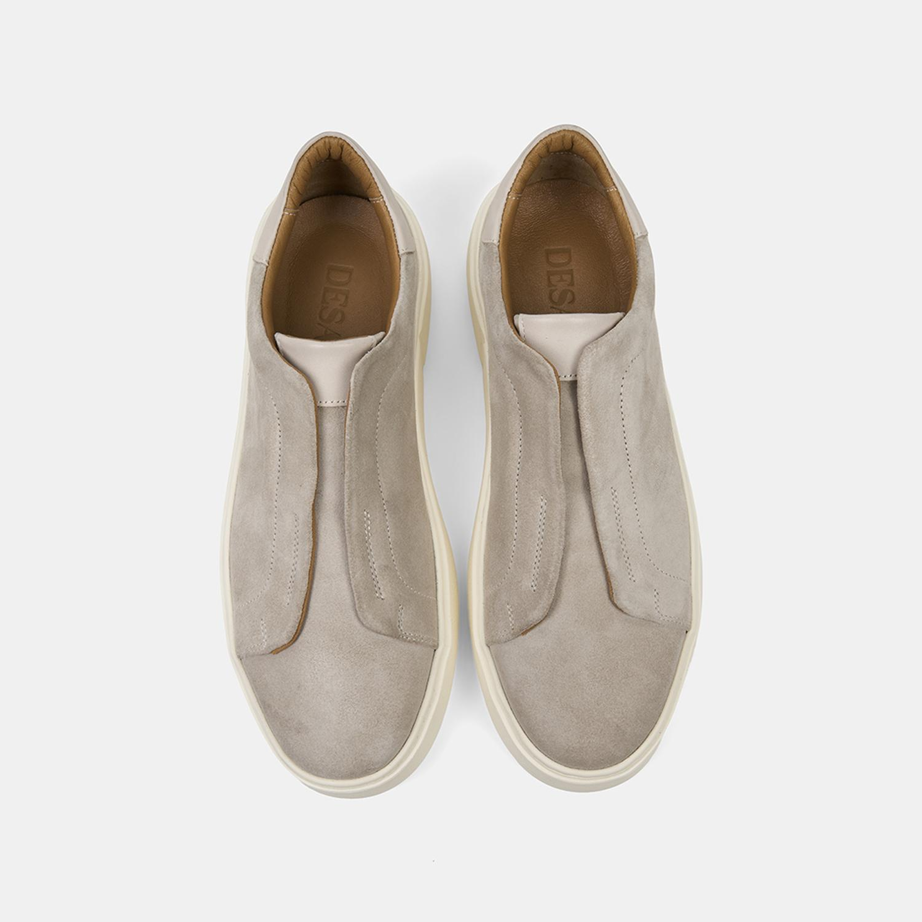 Erkek Bej İçten Lastikli Süet Günlük Ayakkabı