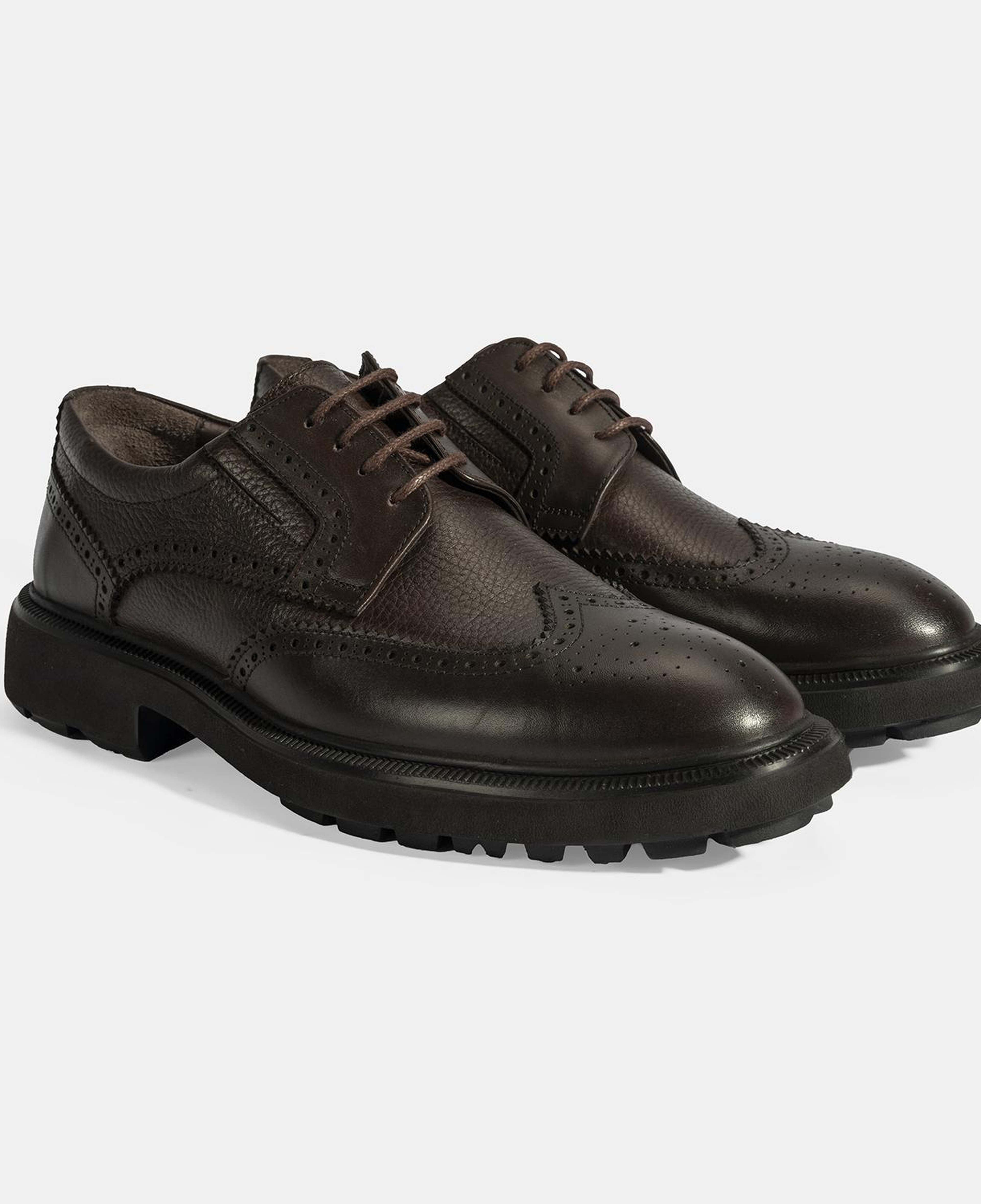 Erkek Kahve Bağcıklı Klasik Ayakkabı