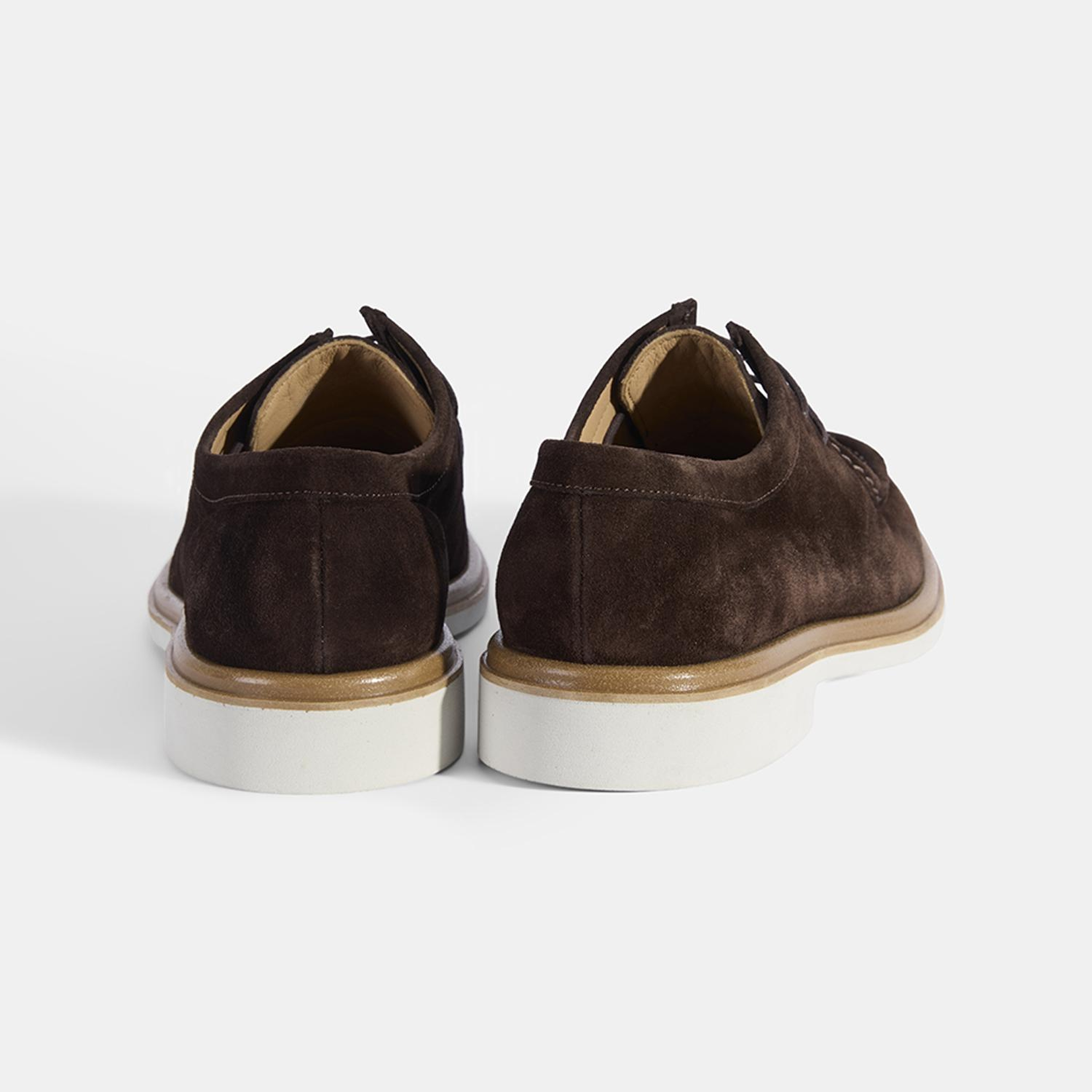 Erkek Acı Kahve Bağcıklı Klasik Süet Ayakkabı