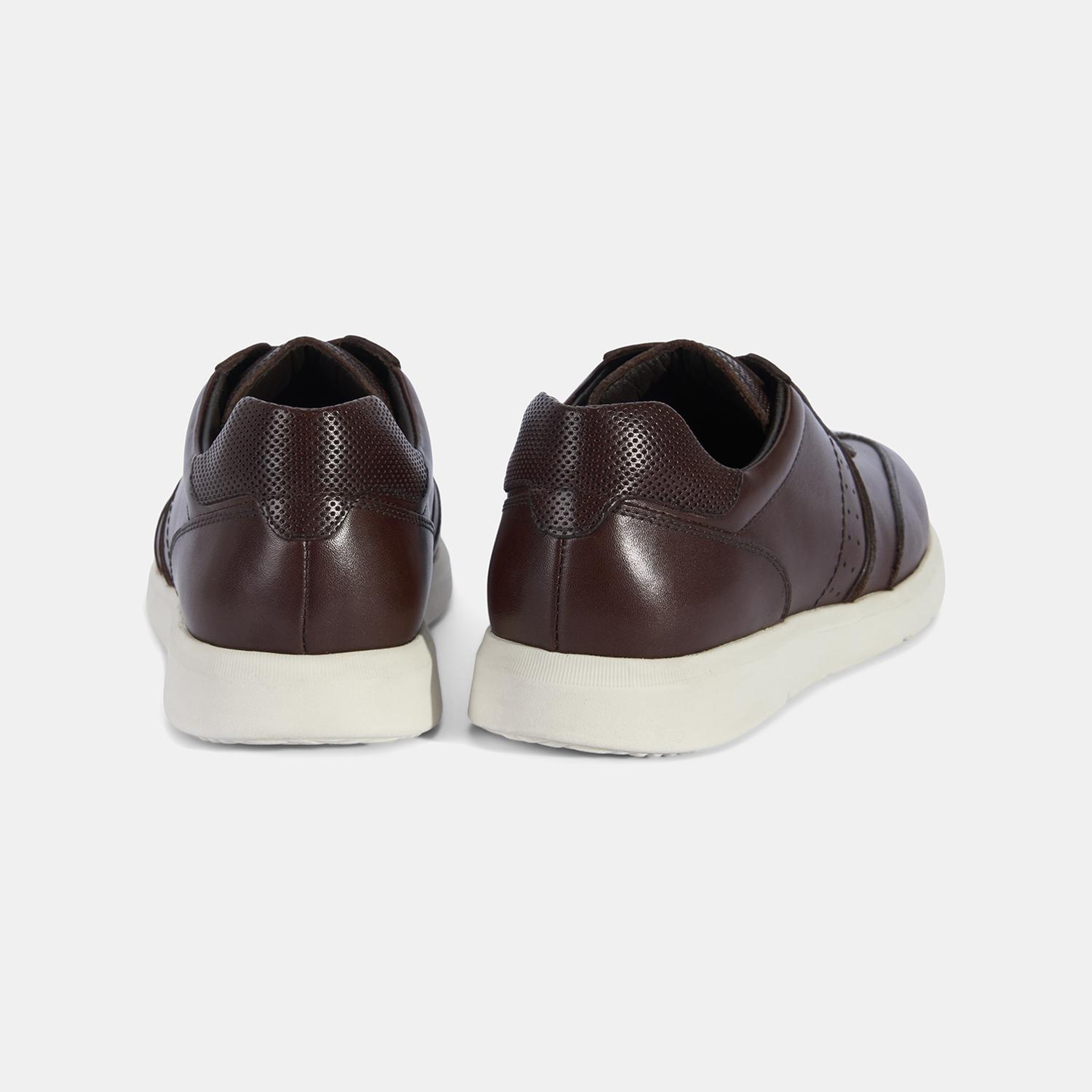 Erkek Kahve DesaComfort Deri Sneaker