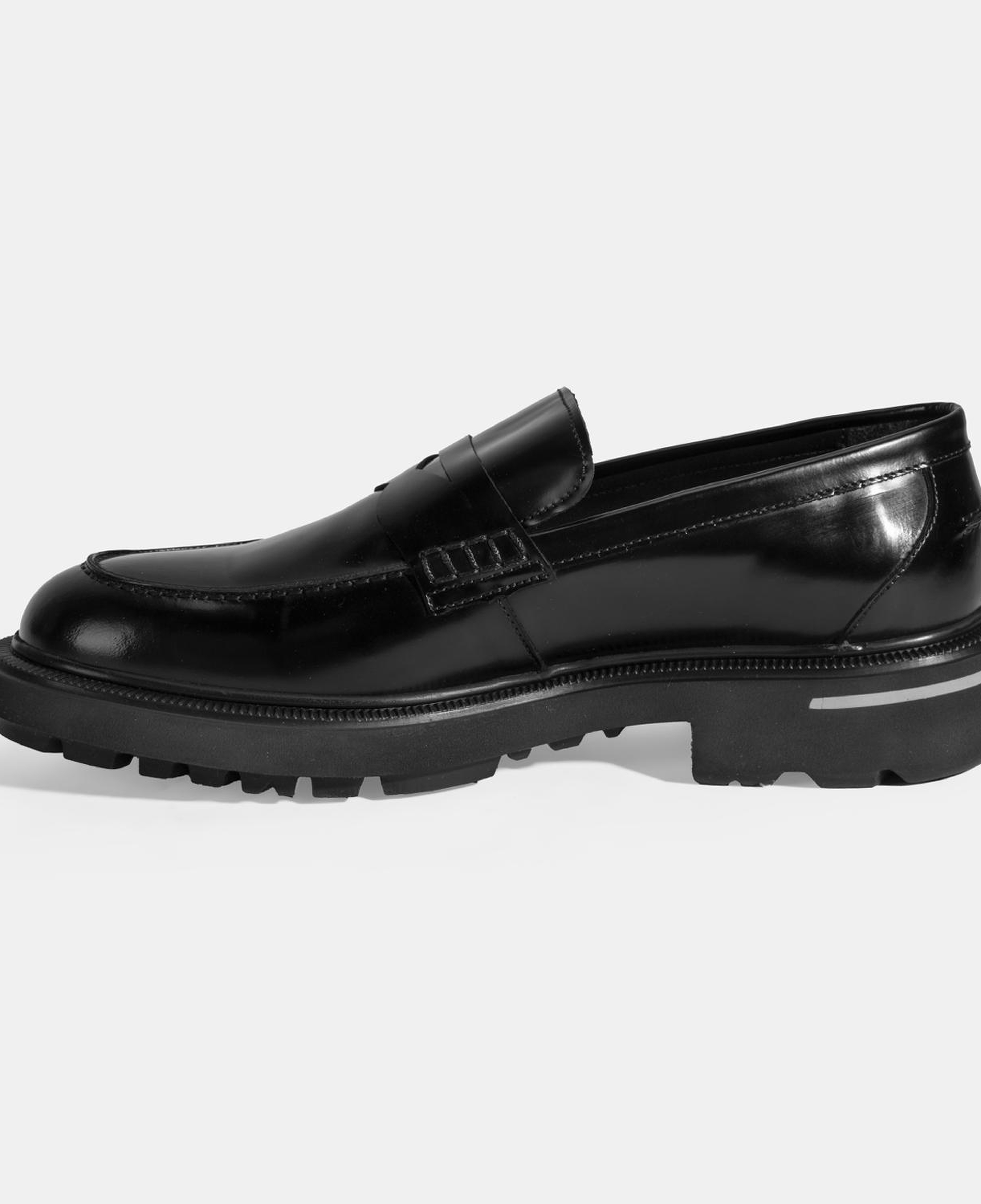 Erkek Siyah Deri Loafer