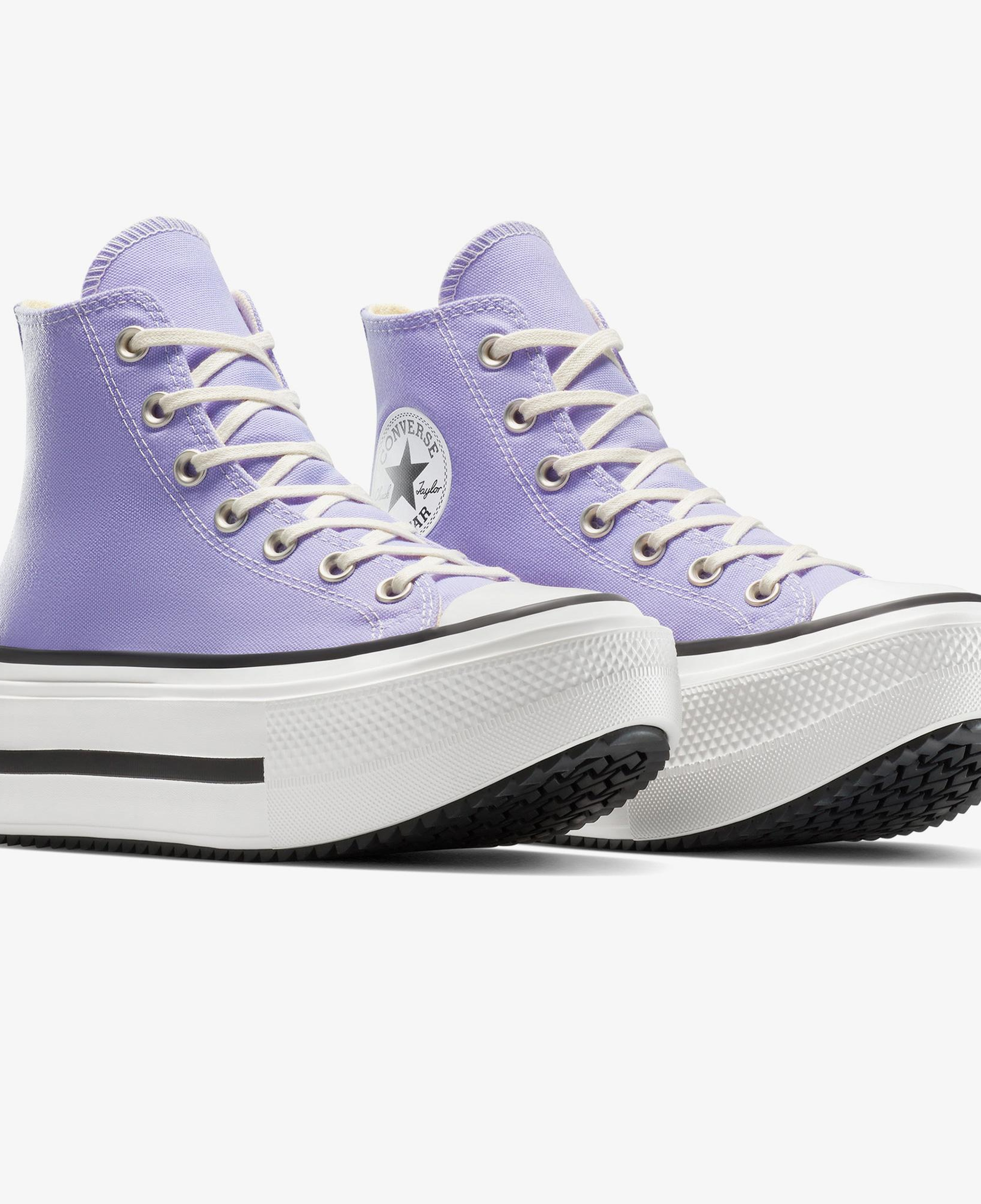 Converse Chuck Taylor All Star Lift Double Stack Unisex Mor Sneaker