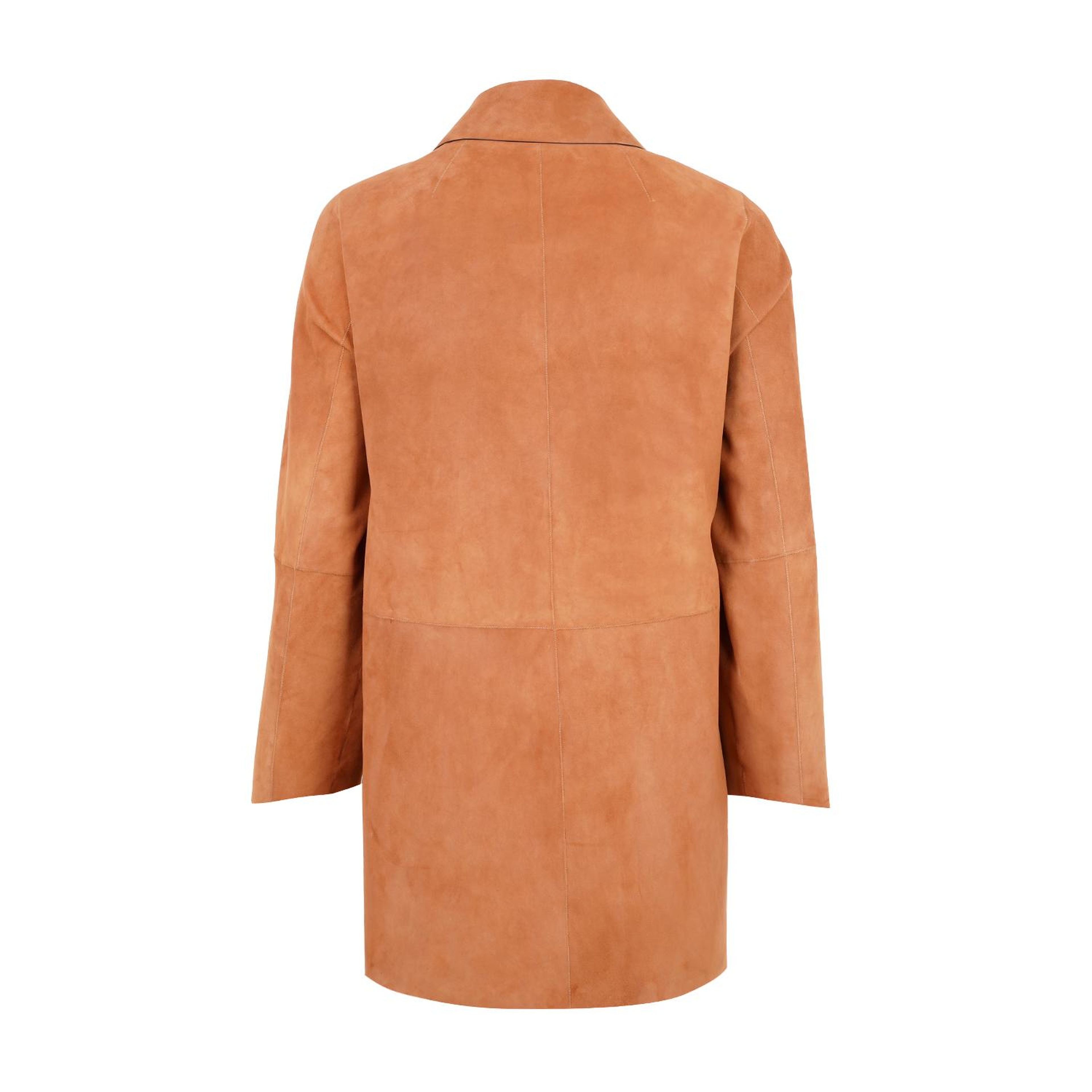 Bena Konyak Kadın Çift Taraflı Süet Deri Pardösü