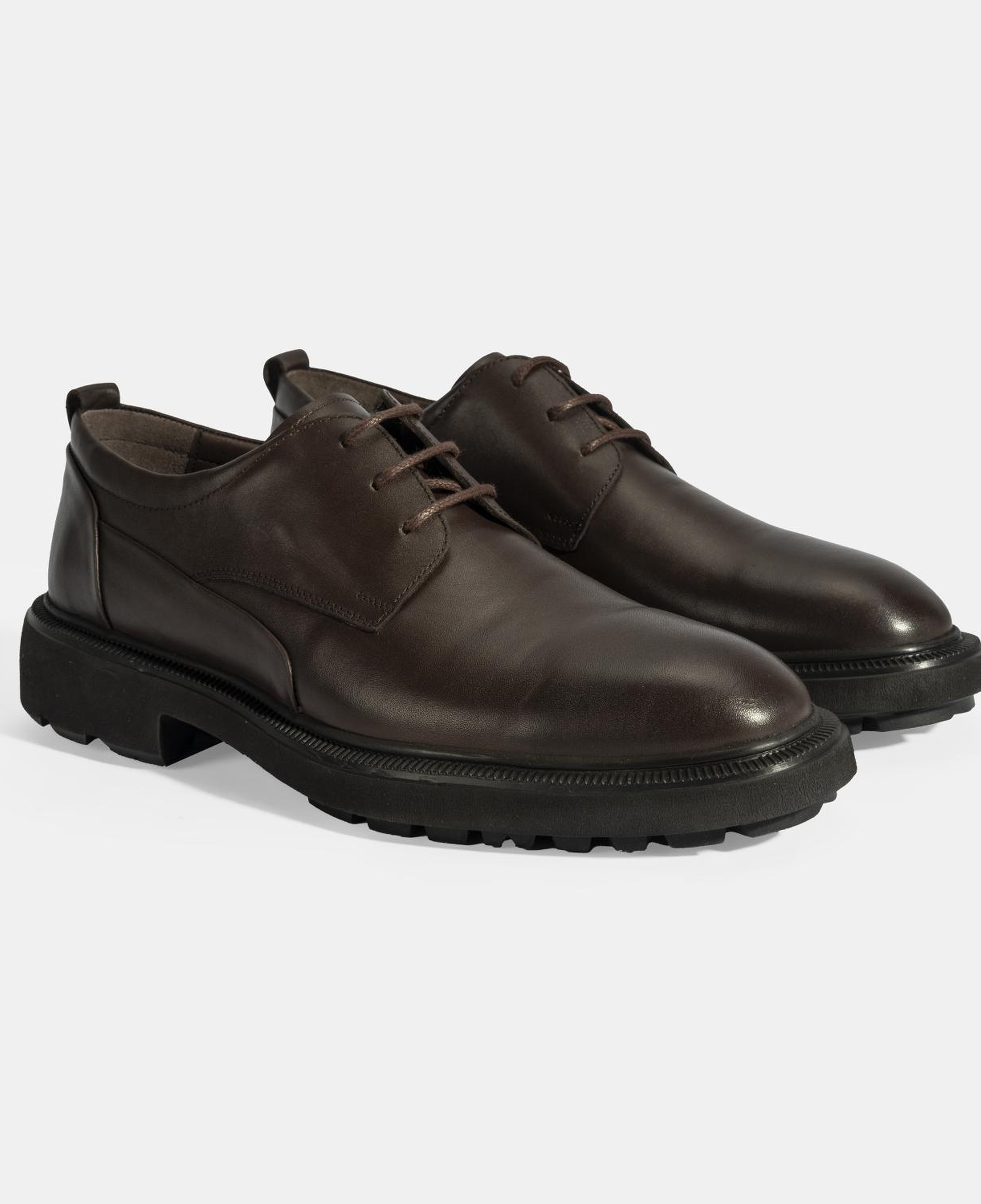 Erkek Kahve Bağcıklı Klasik Ayakkabı