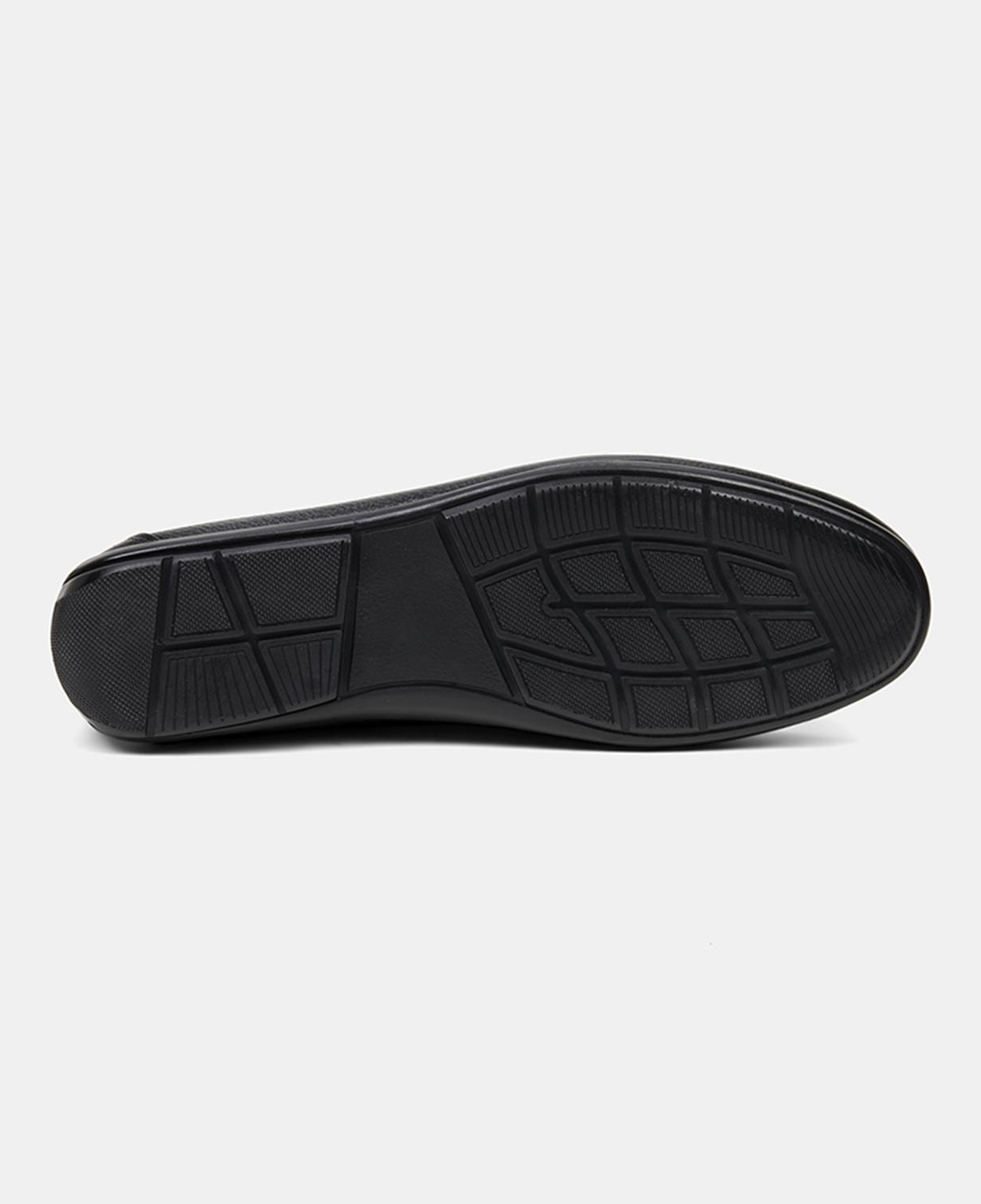 Erkek Siyah Püskül Detaylı Deri Loafer