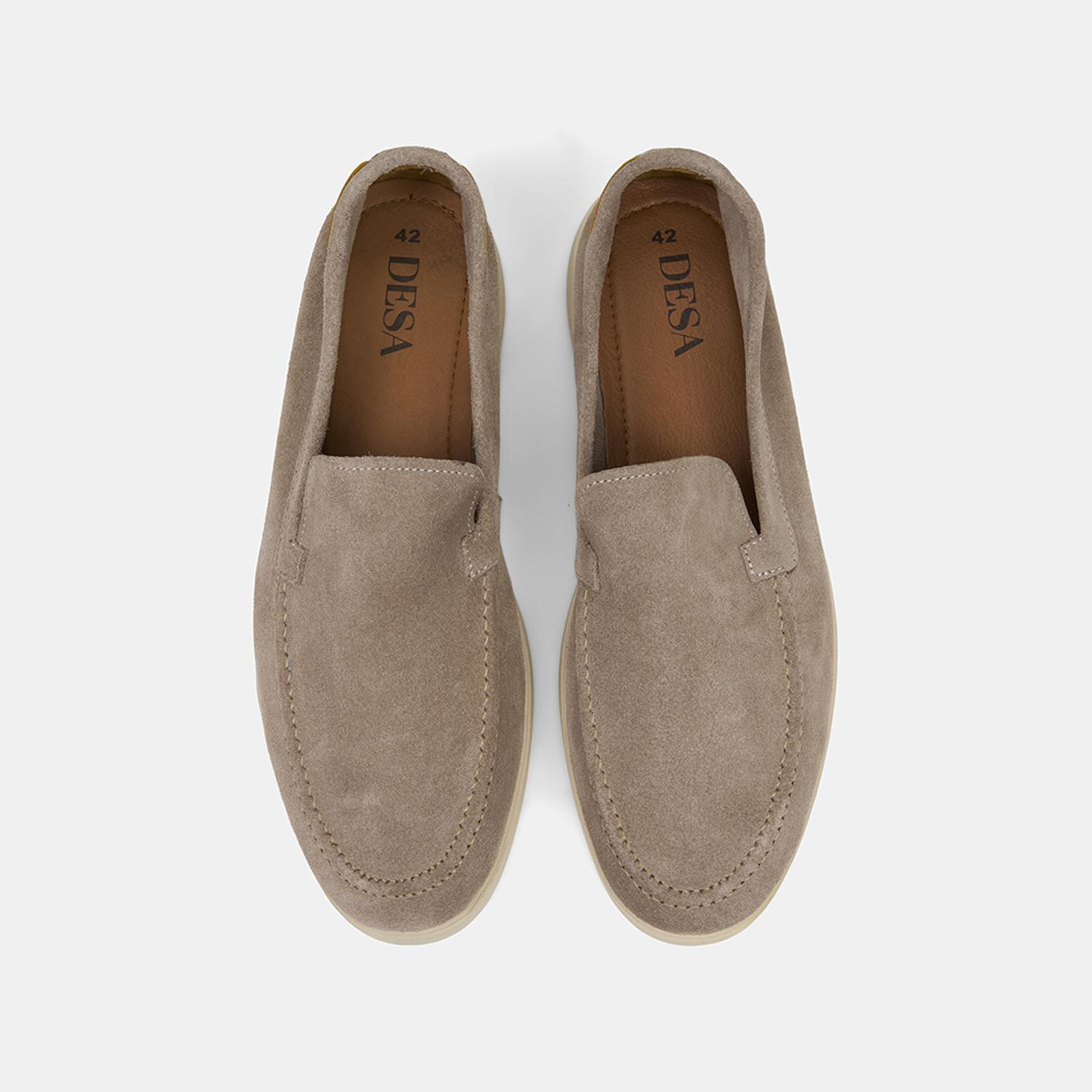 Erkek Vizon Süet Deri Loafer