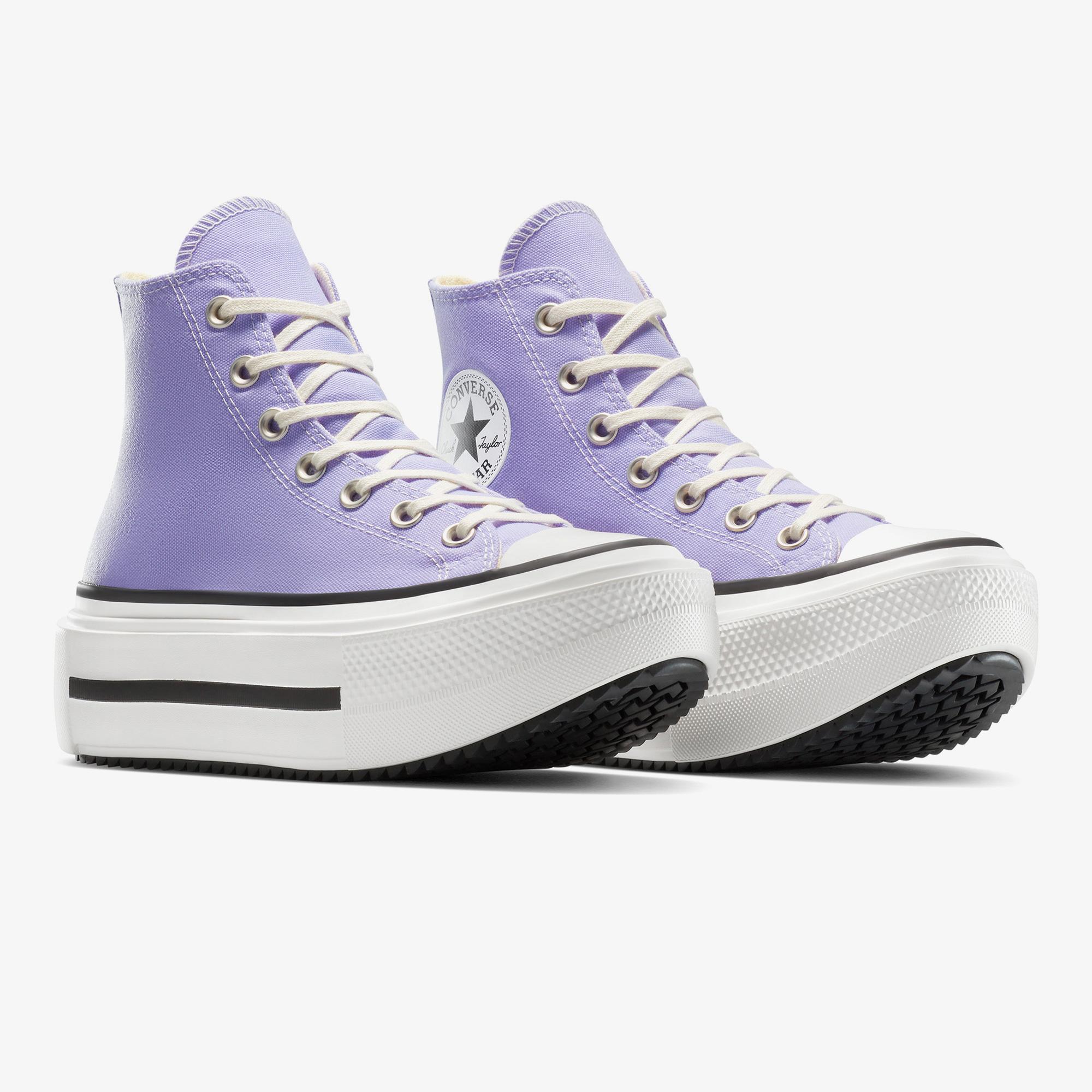 Converse Chuck Taylor All Star Lift Double Stack Unisex Mor Sneaker