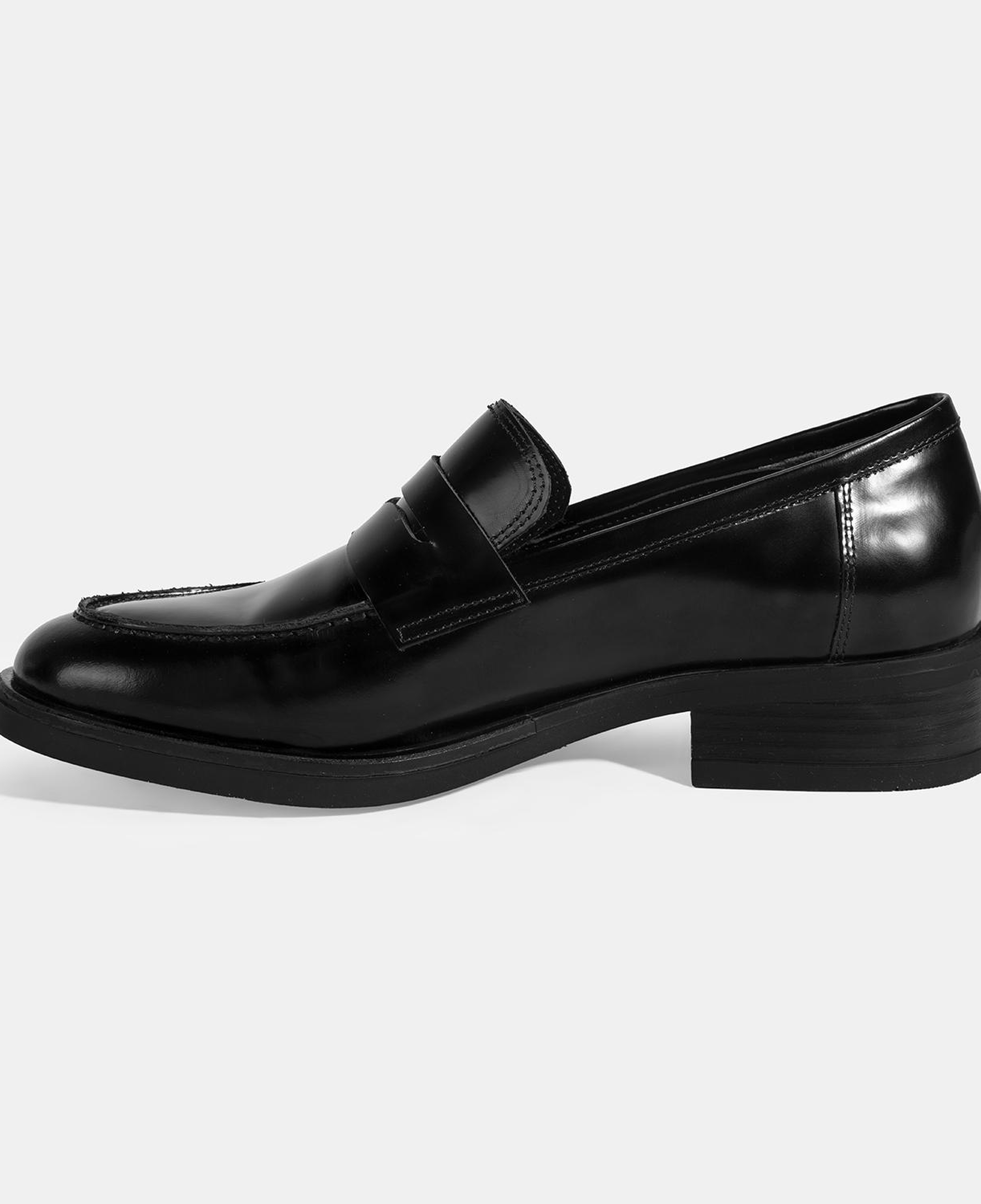 Kadın Siyah Deri Loafer